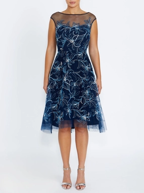 Serene Charm Stellar Midnight A-Line Dress