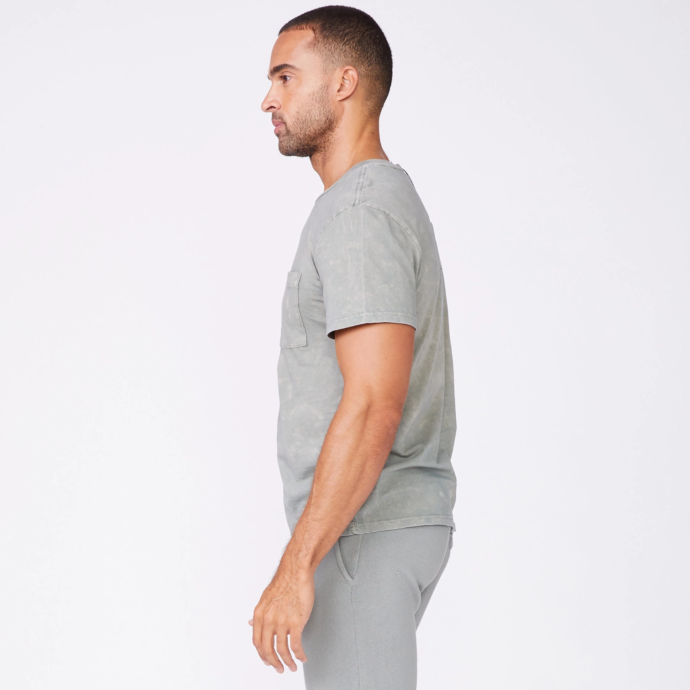 Stone Wash Relaxed Pocket Crew Premium Vibe