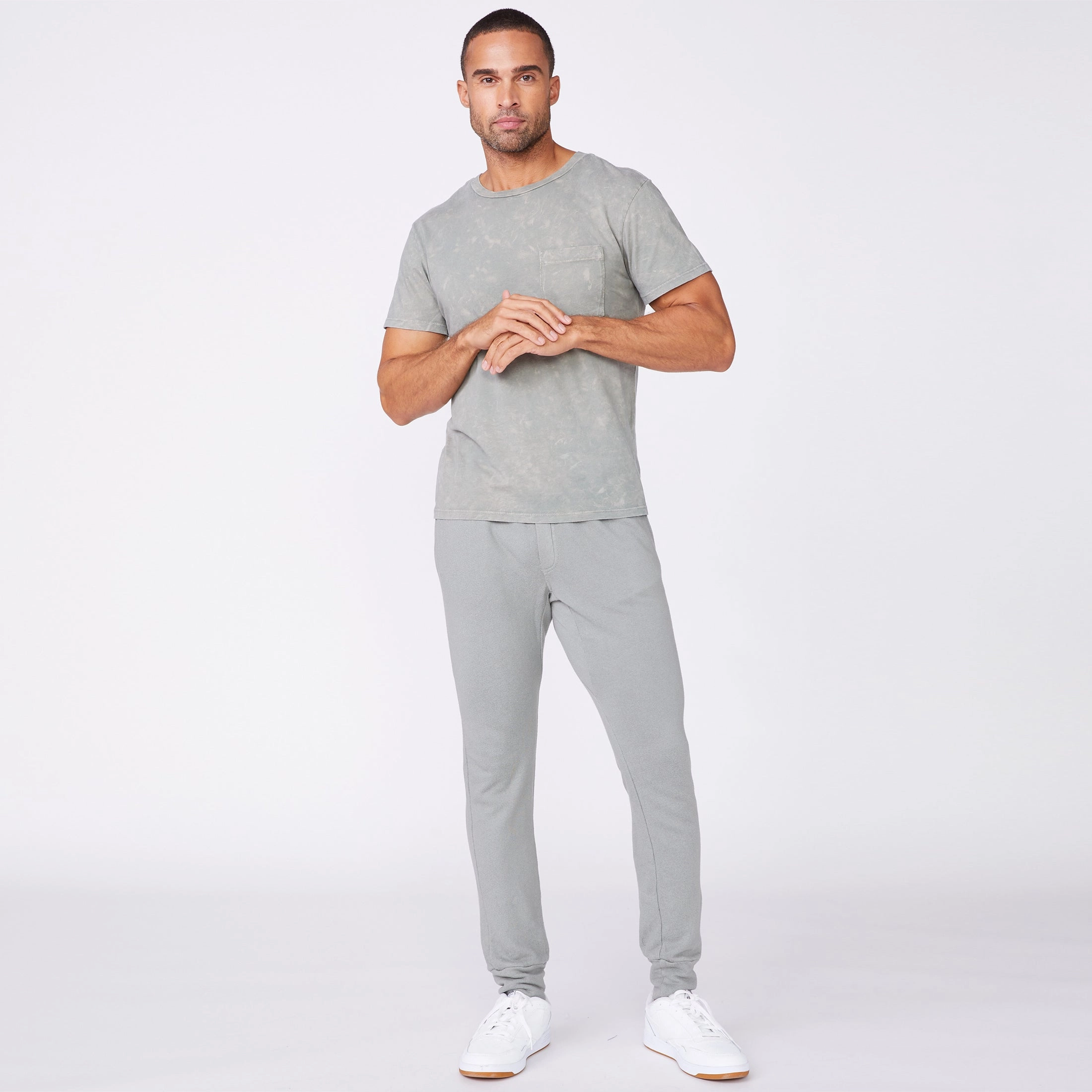 Stone Wash Relaxed Pocket Crew Premium Vibe