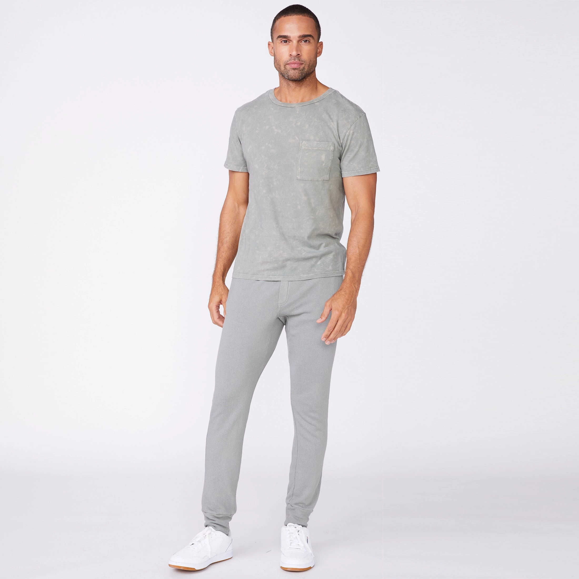 Stone Wash Relaxed Pocket Crew Premium Vibe
