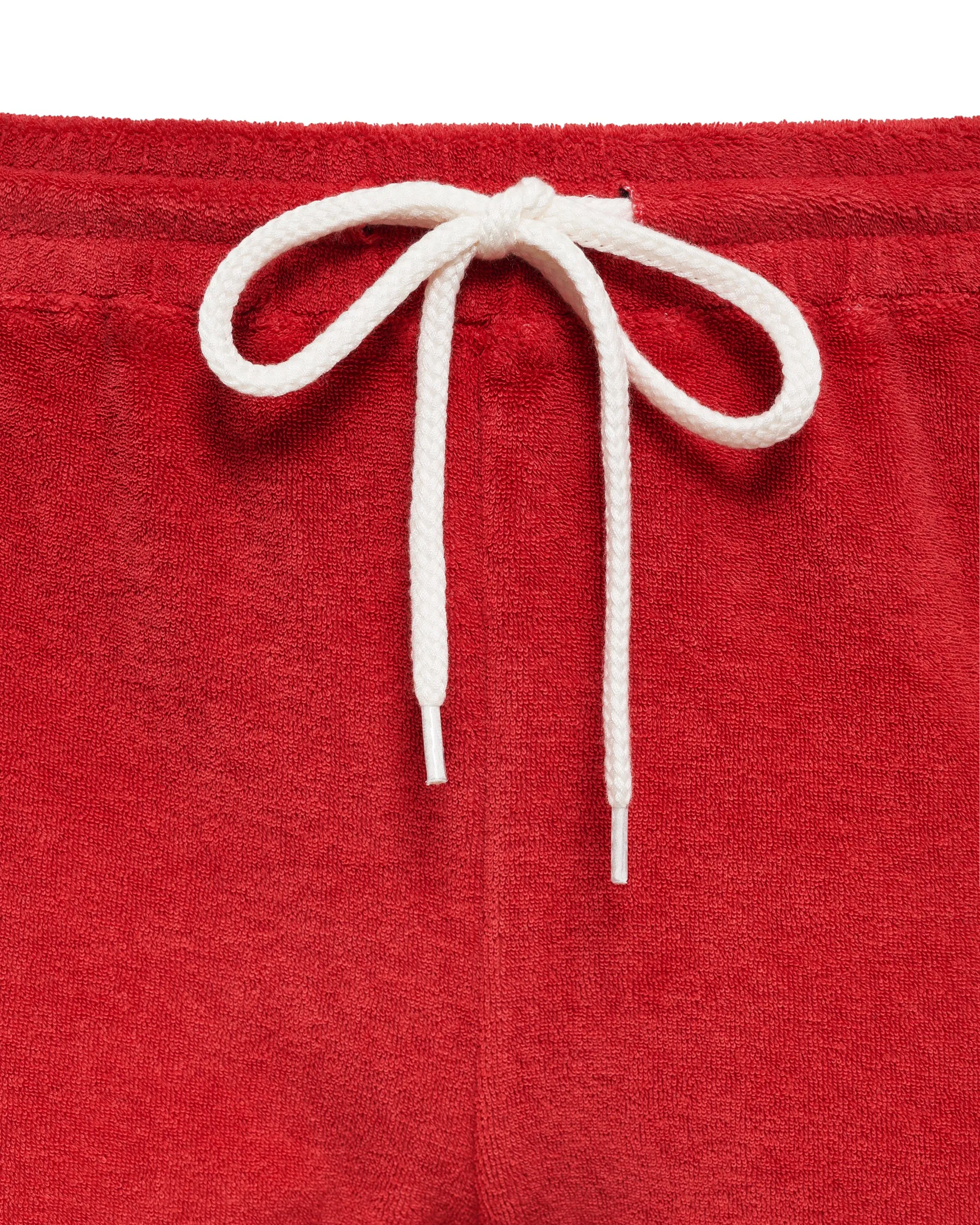 Straight Leg Terry Cloth Crop Pant