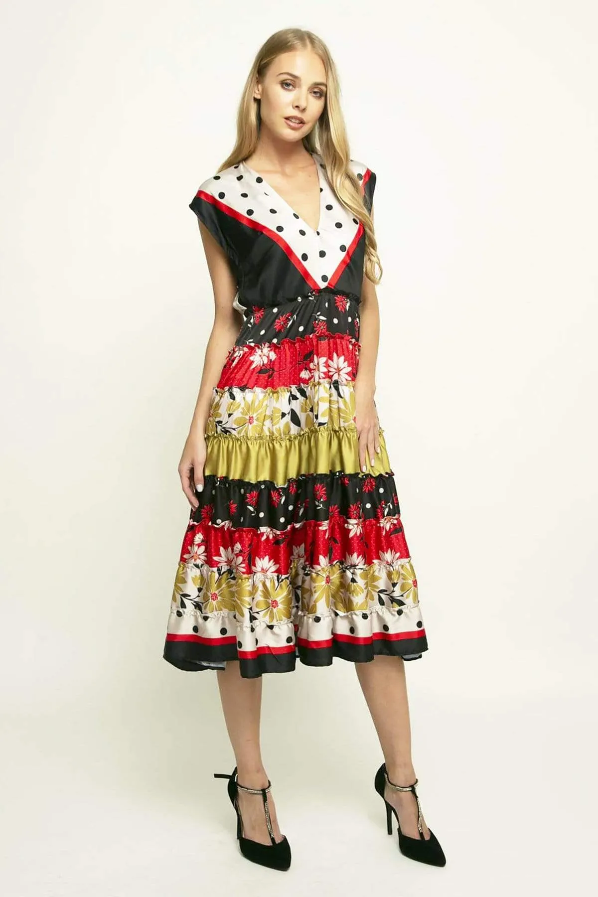 Strata Dress - Dessert Daisy Pearl Trim