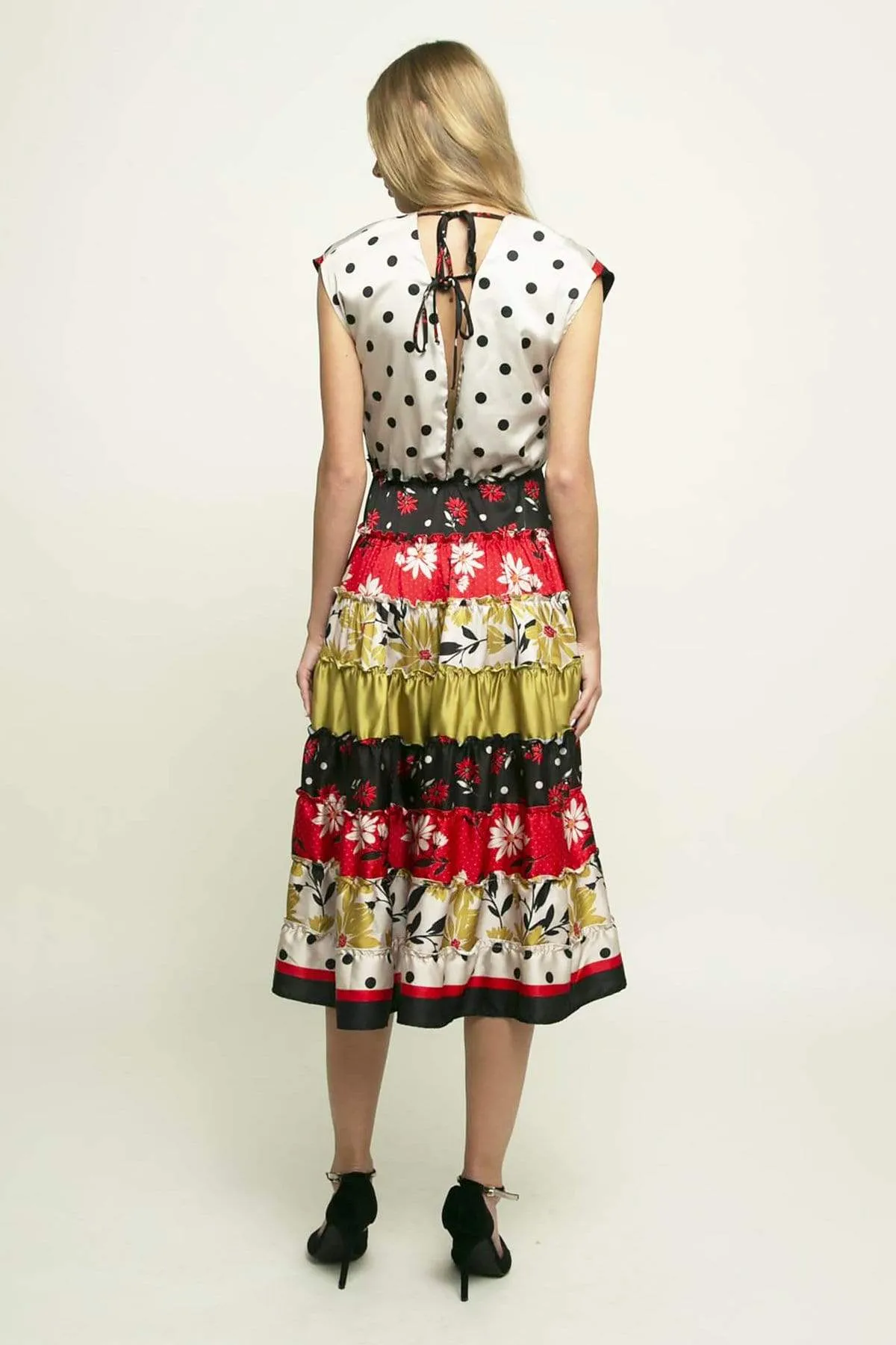 Strata Dress - Dessert Daisy Pearl Trim