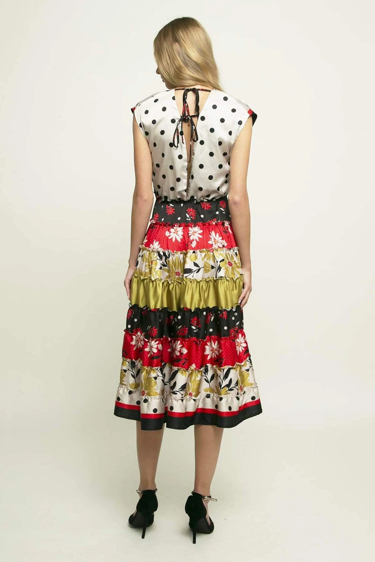 Strata Dress - Dessert Daisy Pearl Trim