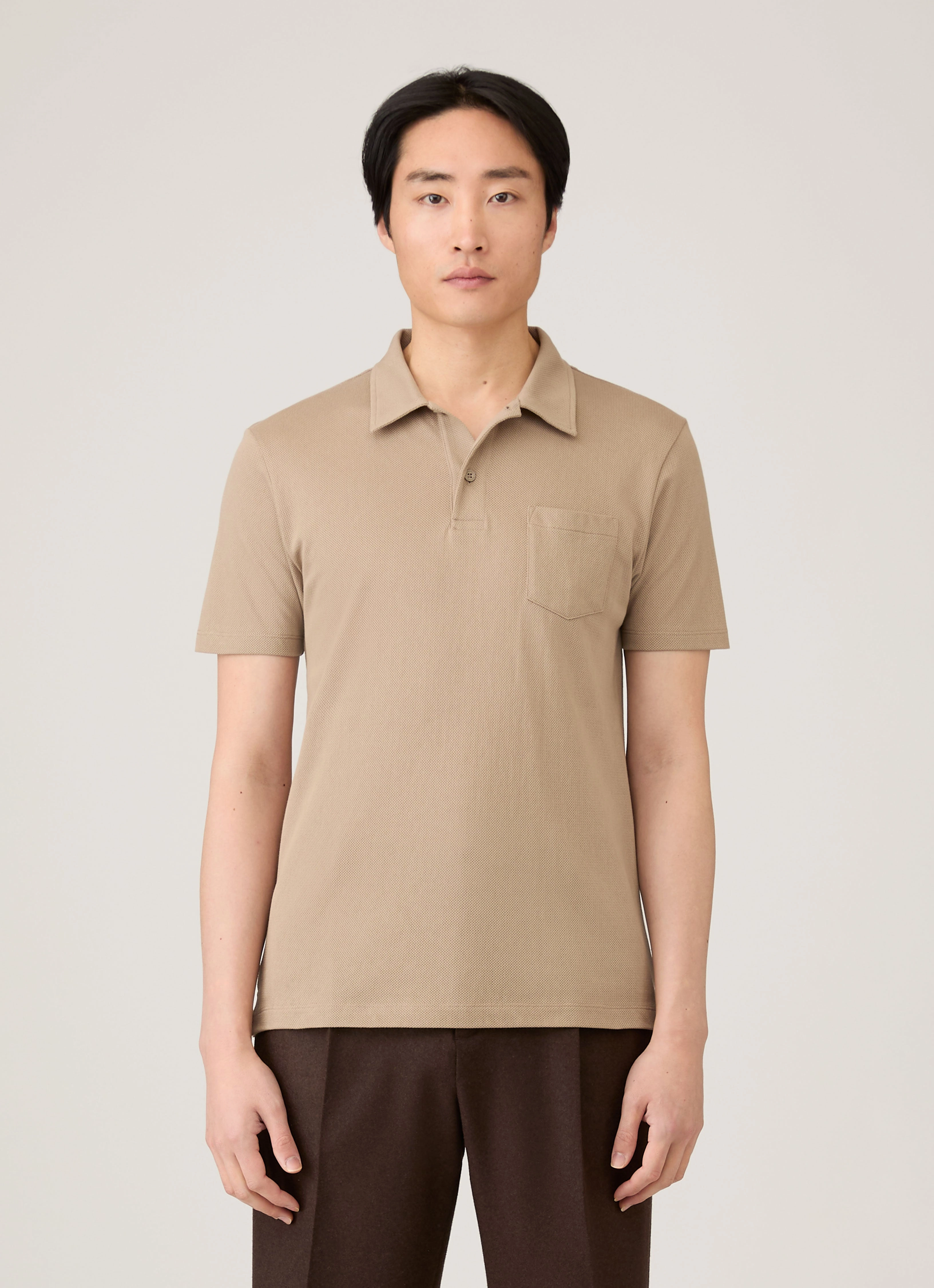 Street Fit Men's Riviera Polo Shirt in Mink
