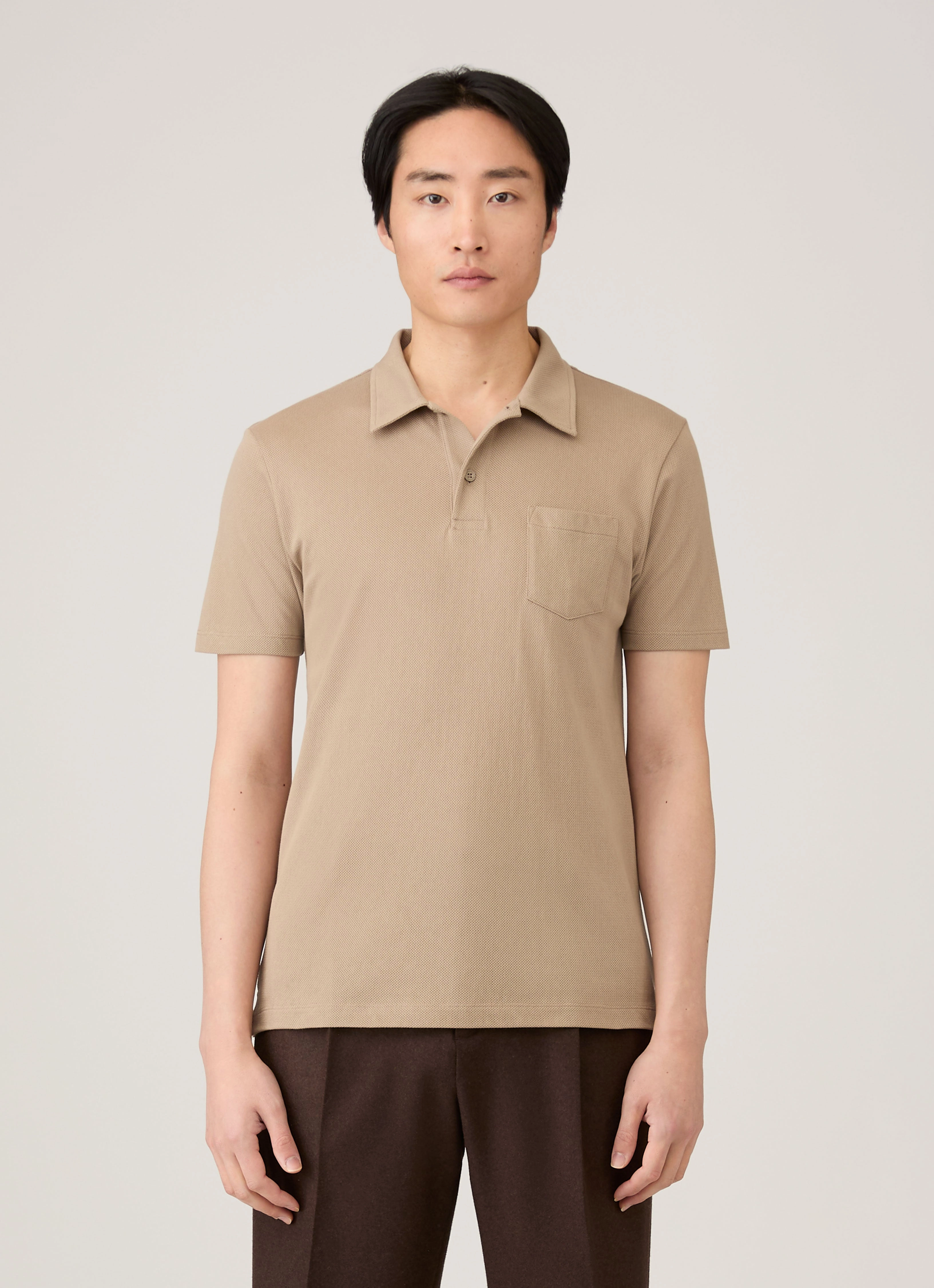 Street Fit Men's Riviera Polo Shirt in Mink