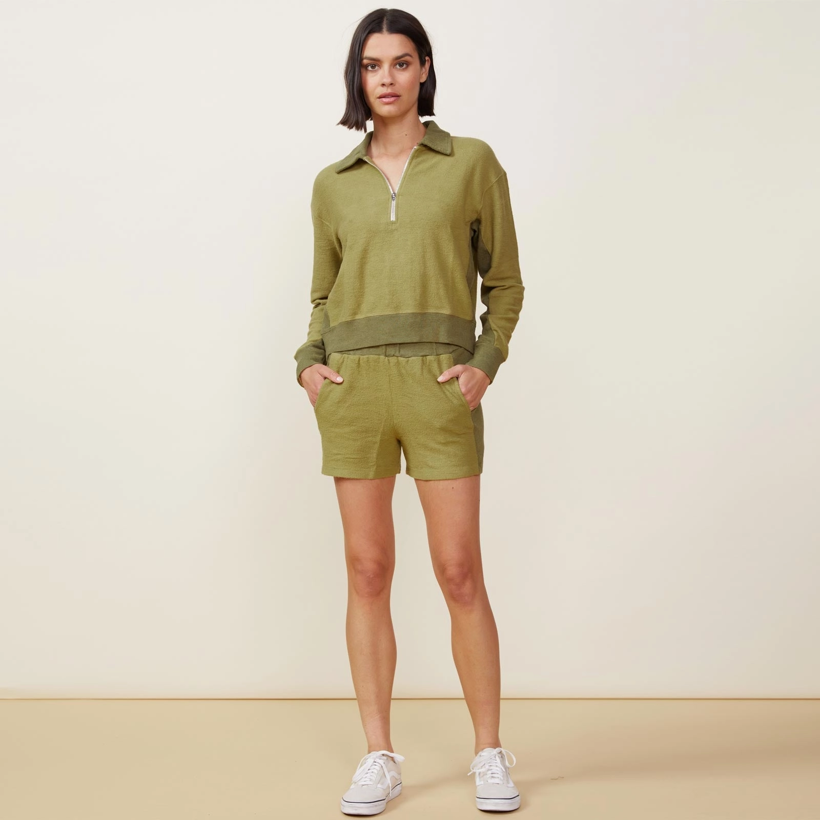 Street Style Fuzzy Fleece Shorts