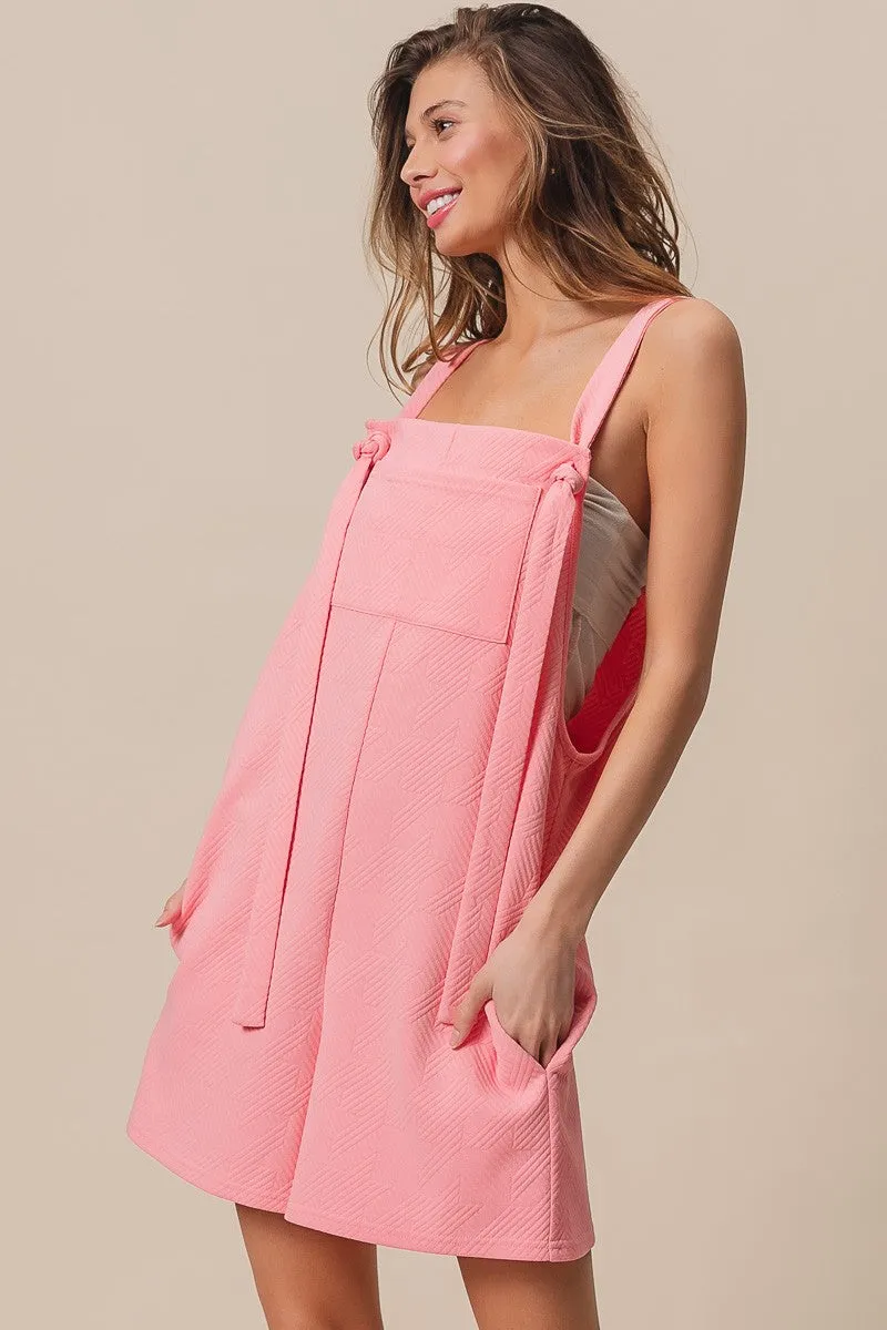 IB1306J-01 | TEXURED JACQUARD ROMPER WITH SIDE POCKETS Casual Edge Core Basic