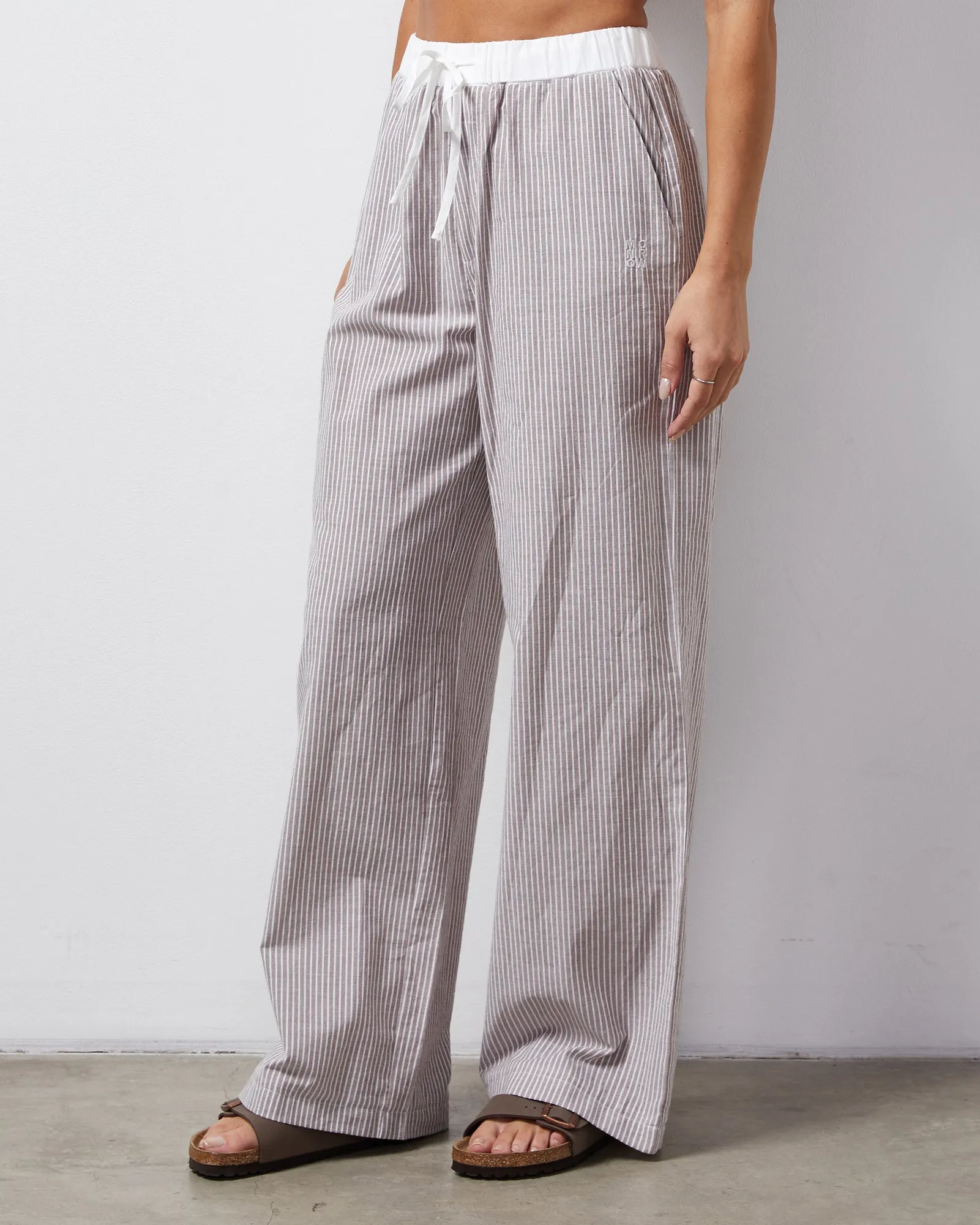 Stripe Poplin Pant Unique