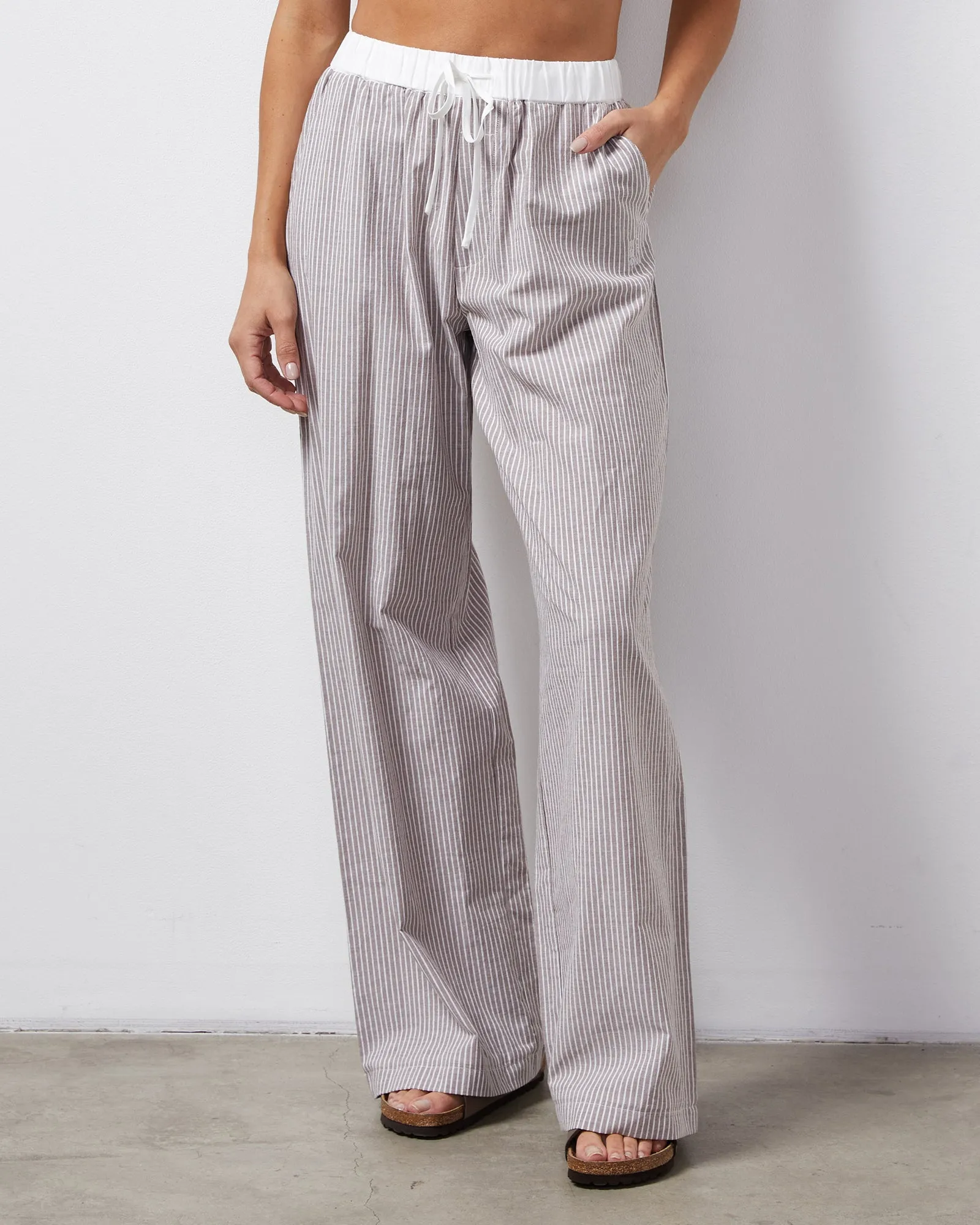 Stripe Poplin Pant Unique