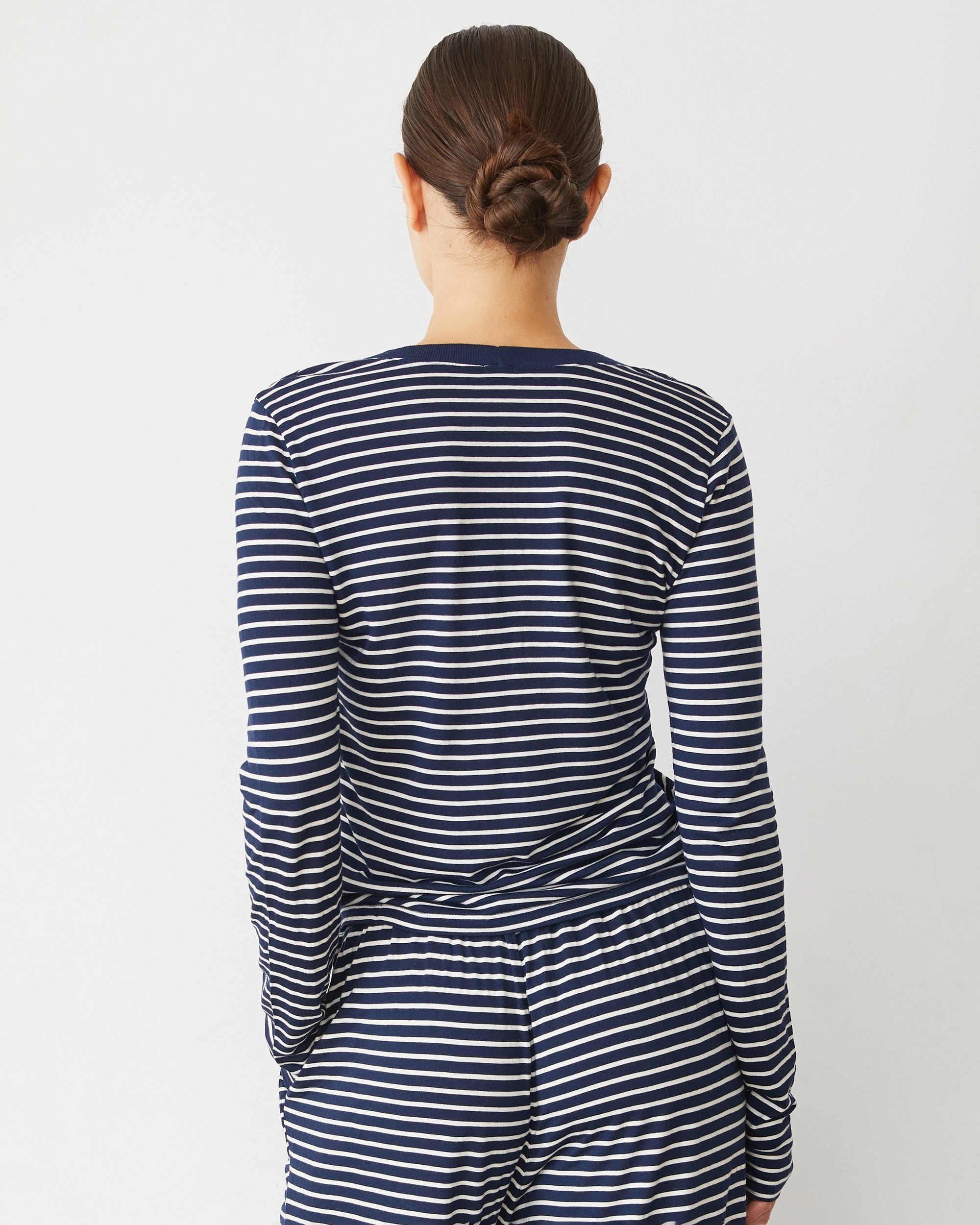 Stripe Henley Professional Chic Fit