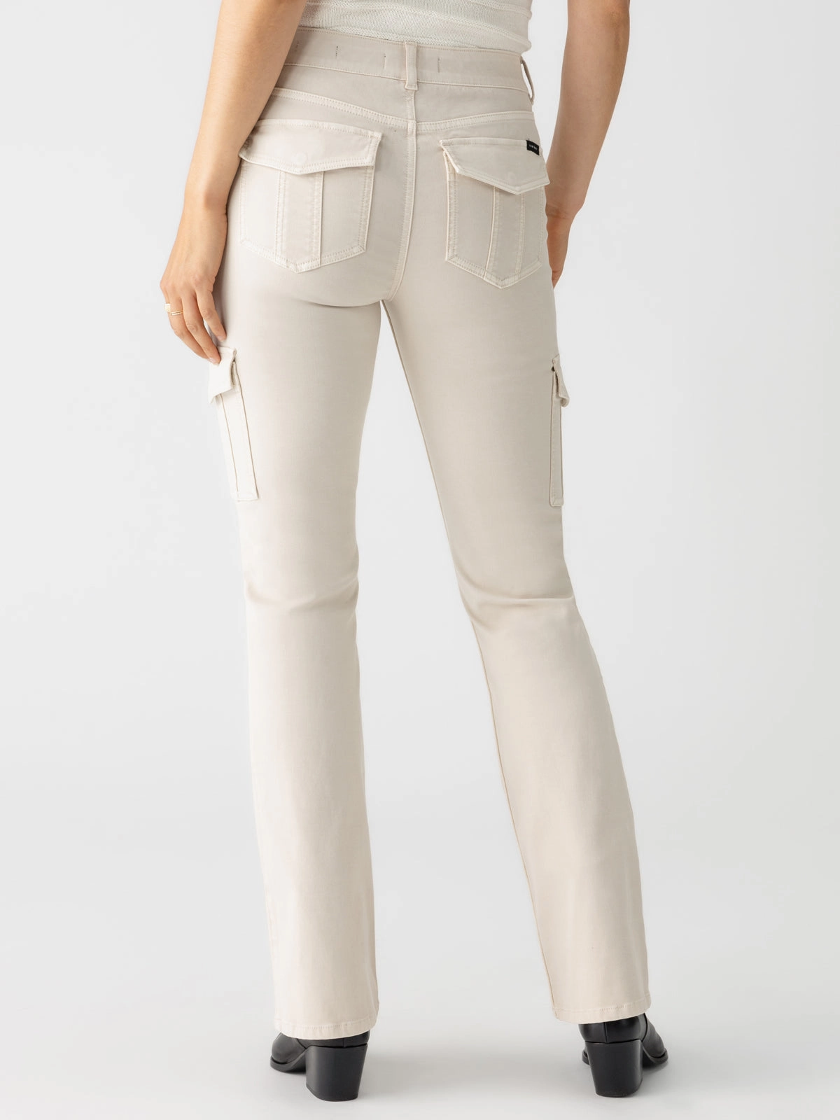 Striped Sculpted Hayden Bootcut Standard Rise Pant Toasted Almond