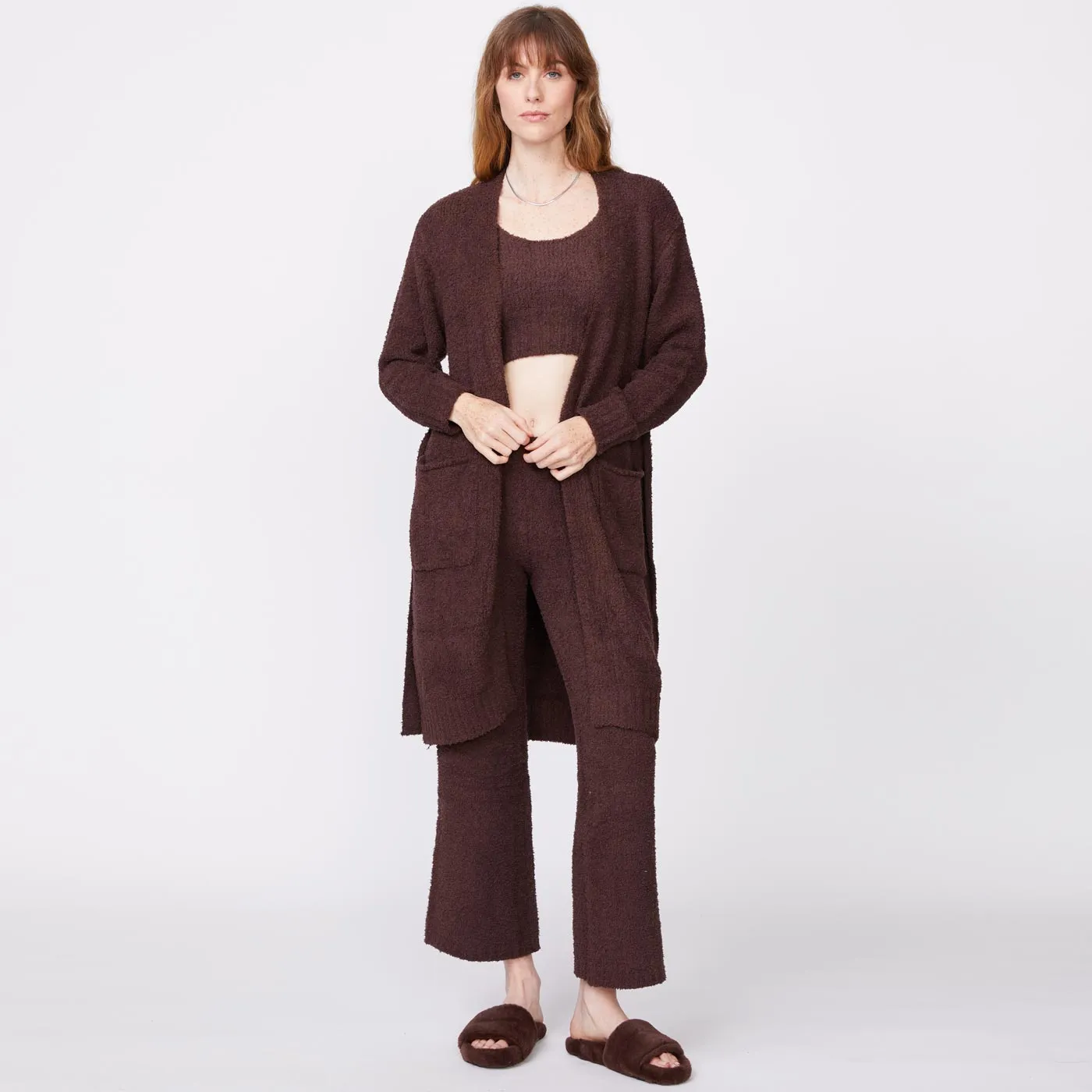 Structured Quality Plush Sweater Robe