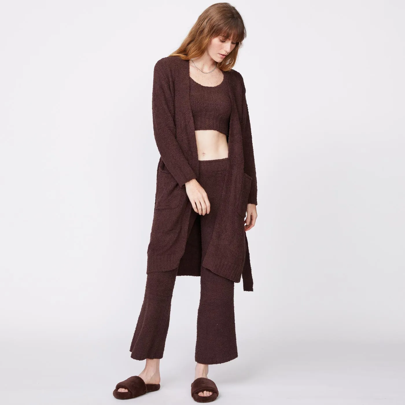 Structured Quality Plush Sweater Robe