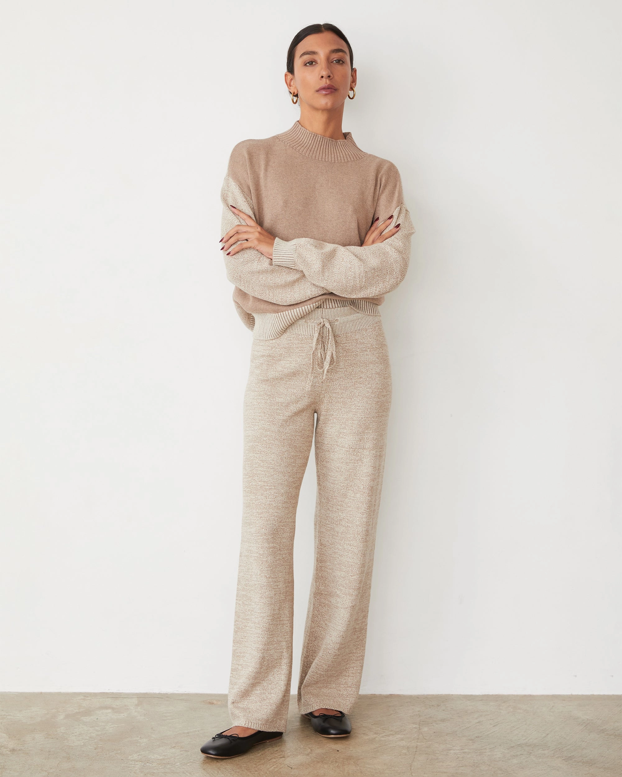 Structured Vibe Organic Cotton Cashmere Relaxed Pant