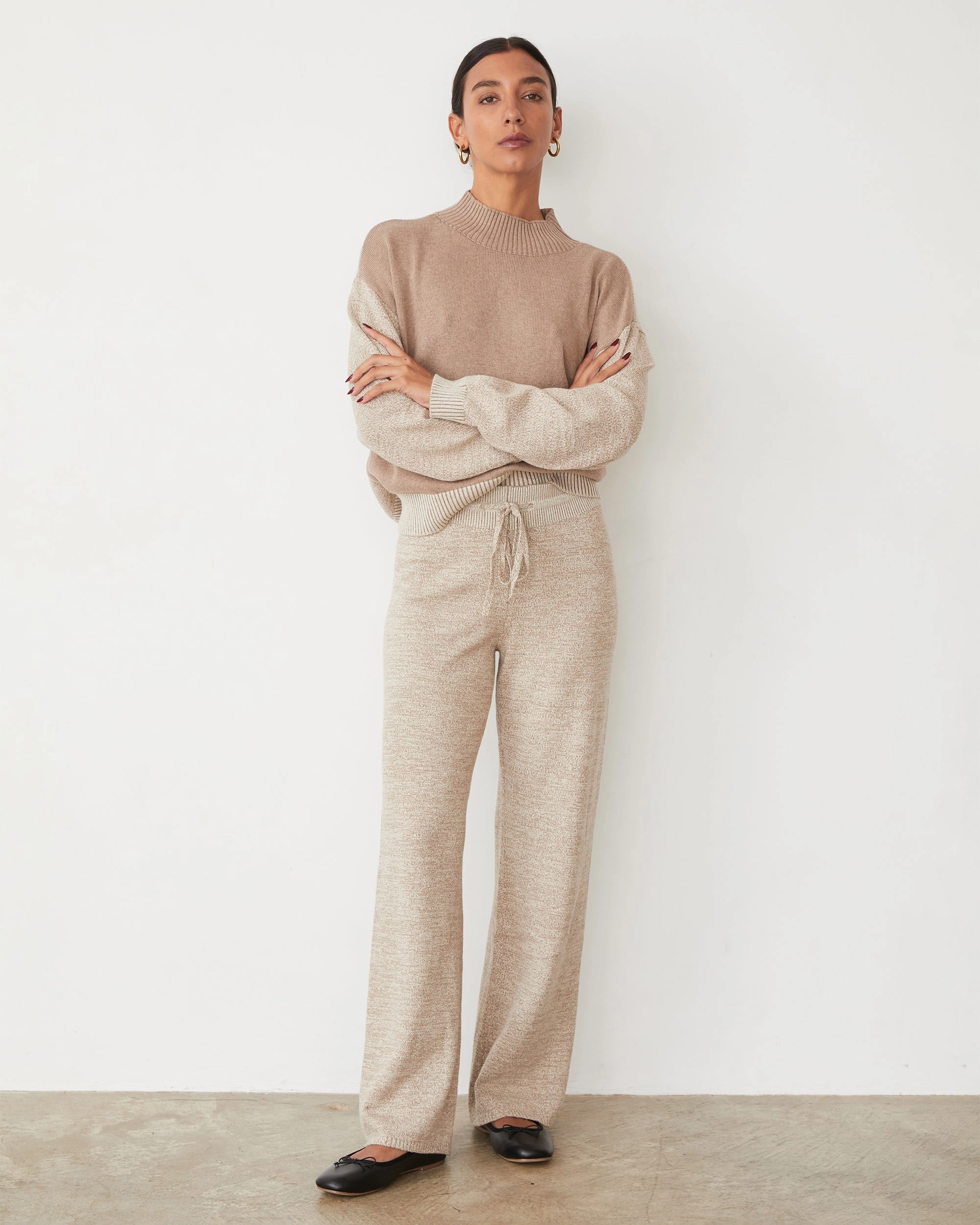 Structured Vibe Organic Cotton Cashmere Relaxed Pant