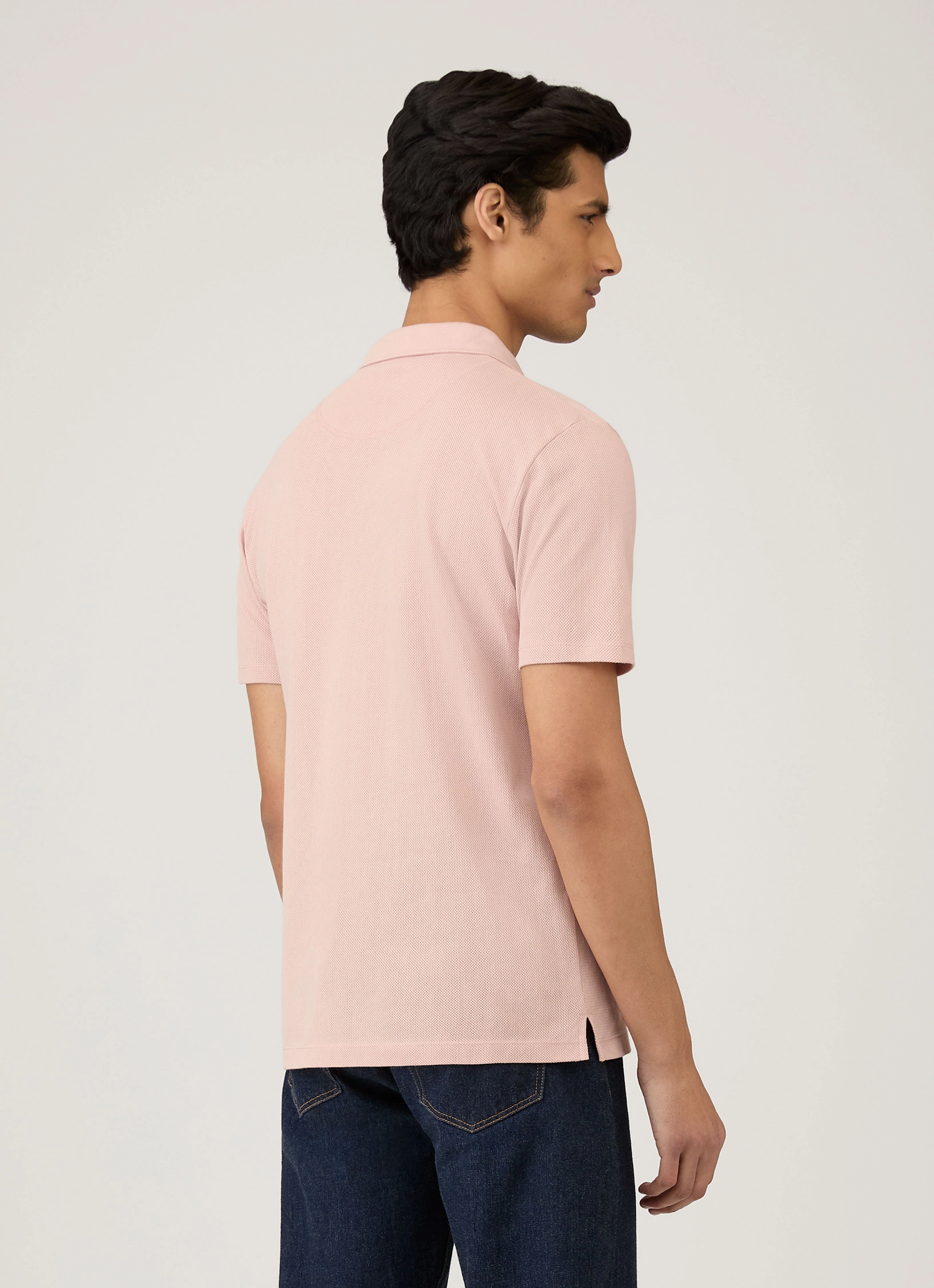 Style Fit Men's Riviera Polo Shirt in Pale Pink