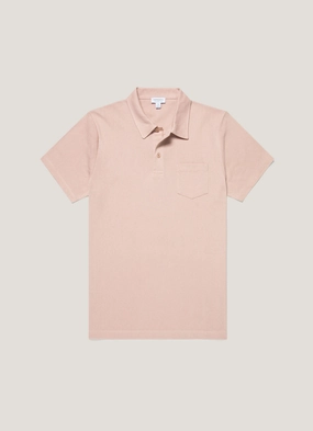 Men's Riviera Polo Shirt in Pale Pink Work Casual Look
