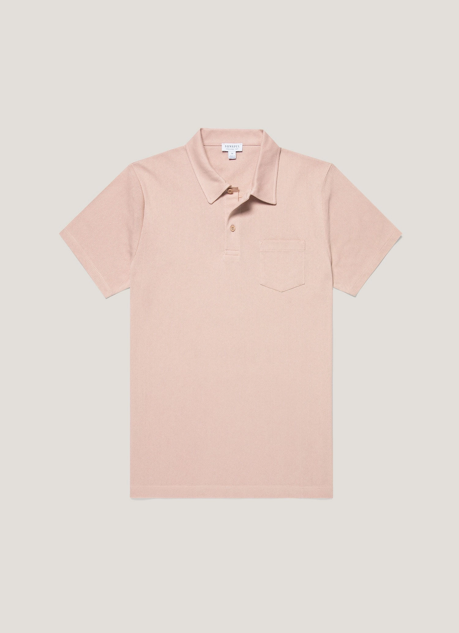Men's Riviera Polo Shirt in Pale Pink Work Casual Look