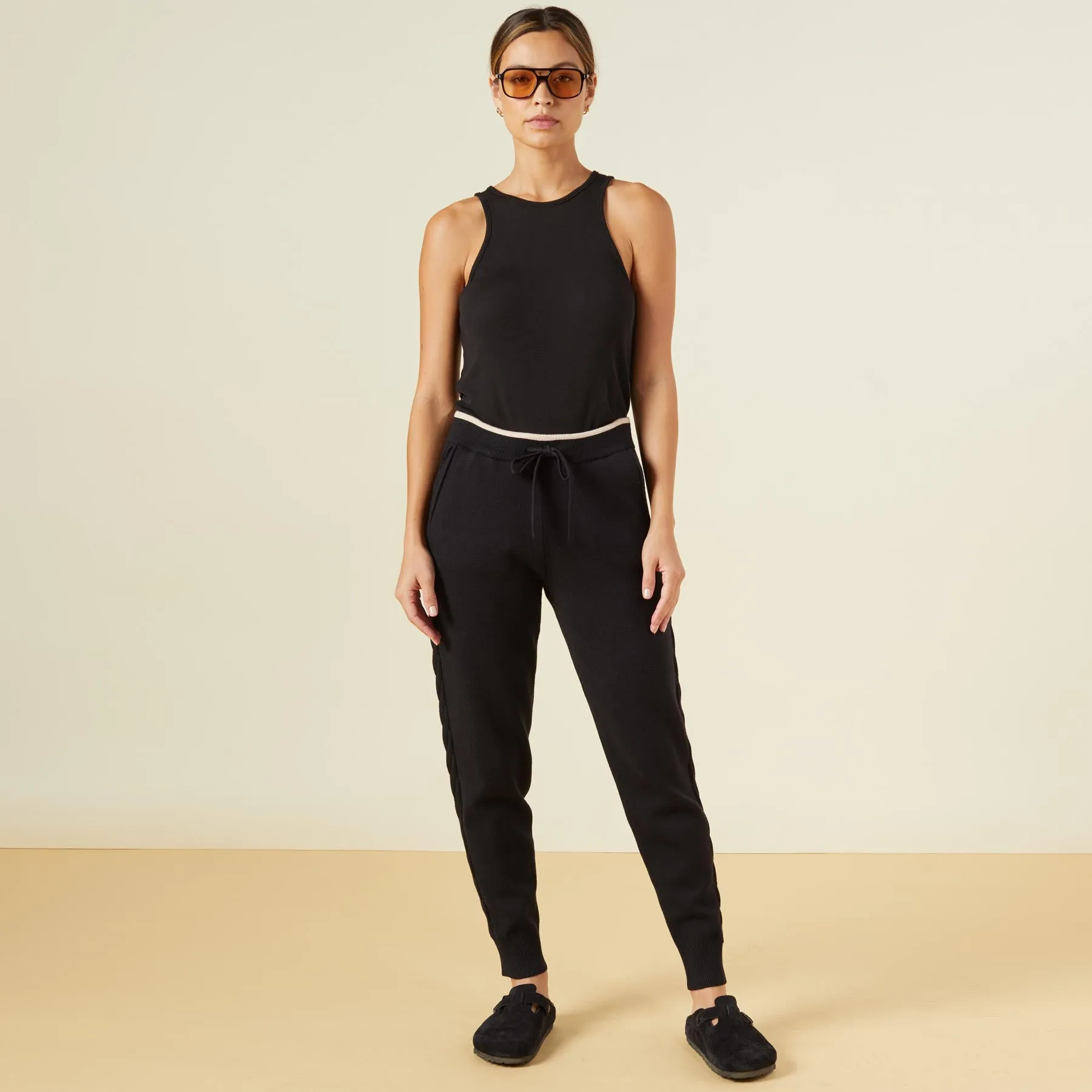 Stylish Style Supersoft Sweater Knit Color Block Sweats