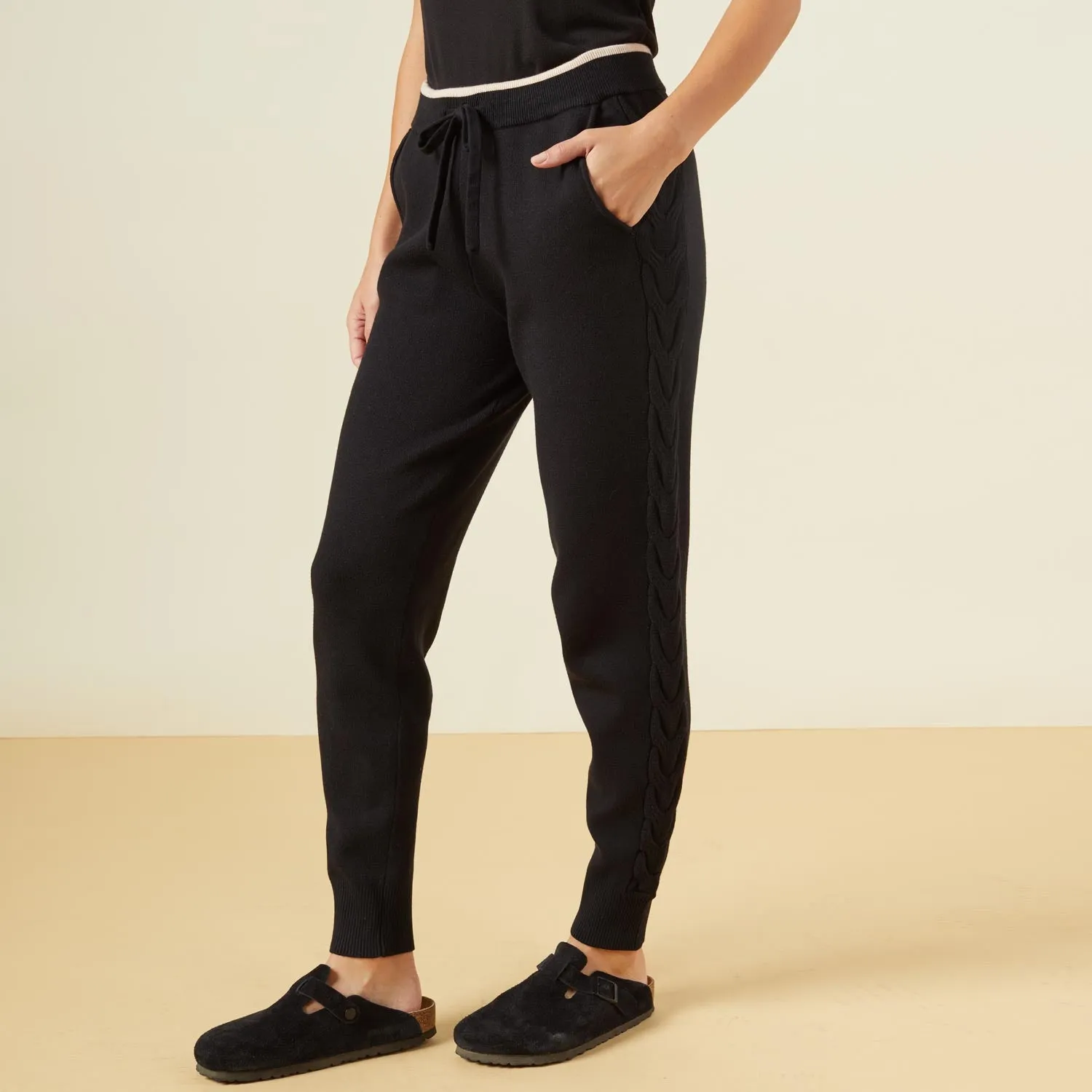 Stylish Style Supersoft Sweater Knit Color Block Sweats