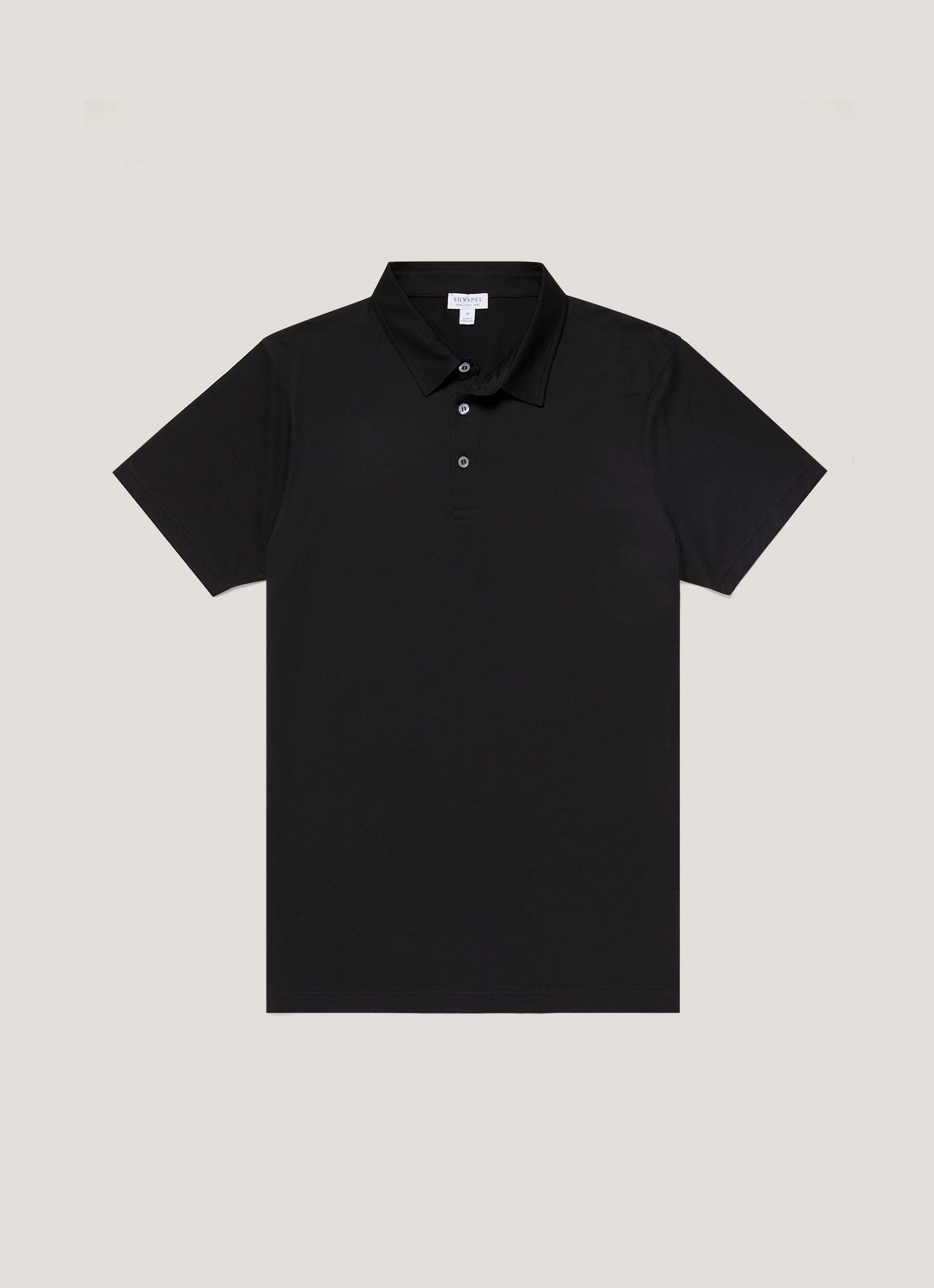 Men's Jersey Classic Polo Shirt in Black Stylish and minimalistic design