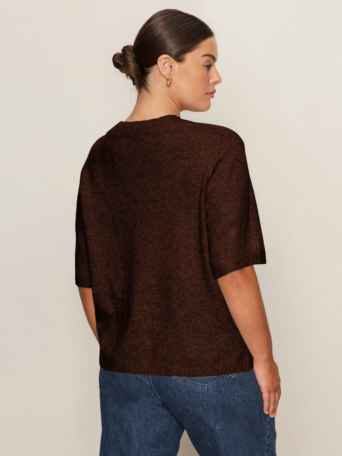 Stylish Comfort Perfect Sweater Tee Chicory Extended Sizing