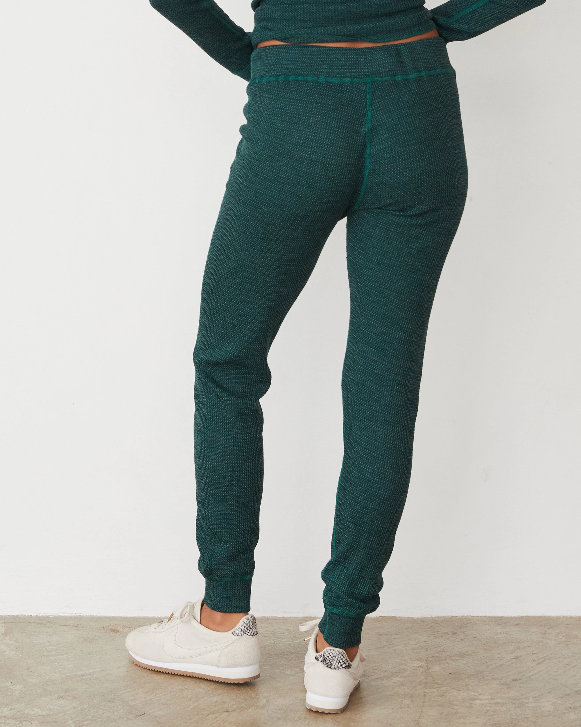 Stylish Cut Cozy Heather Thermal Cuff Sweat