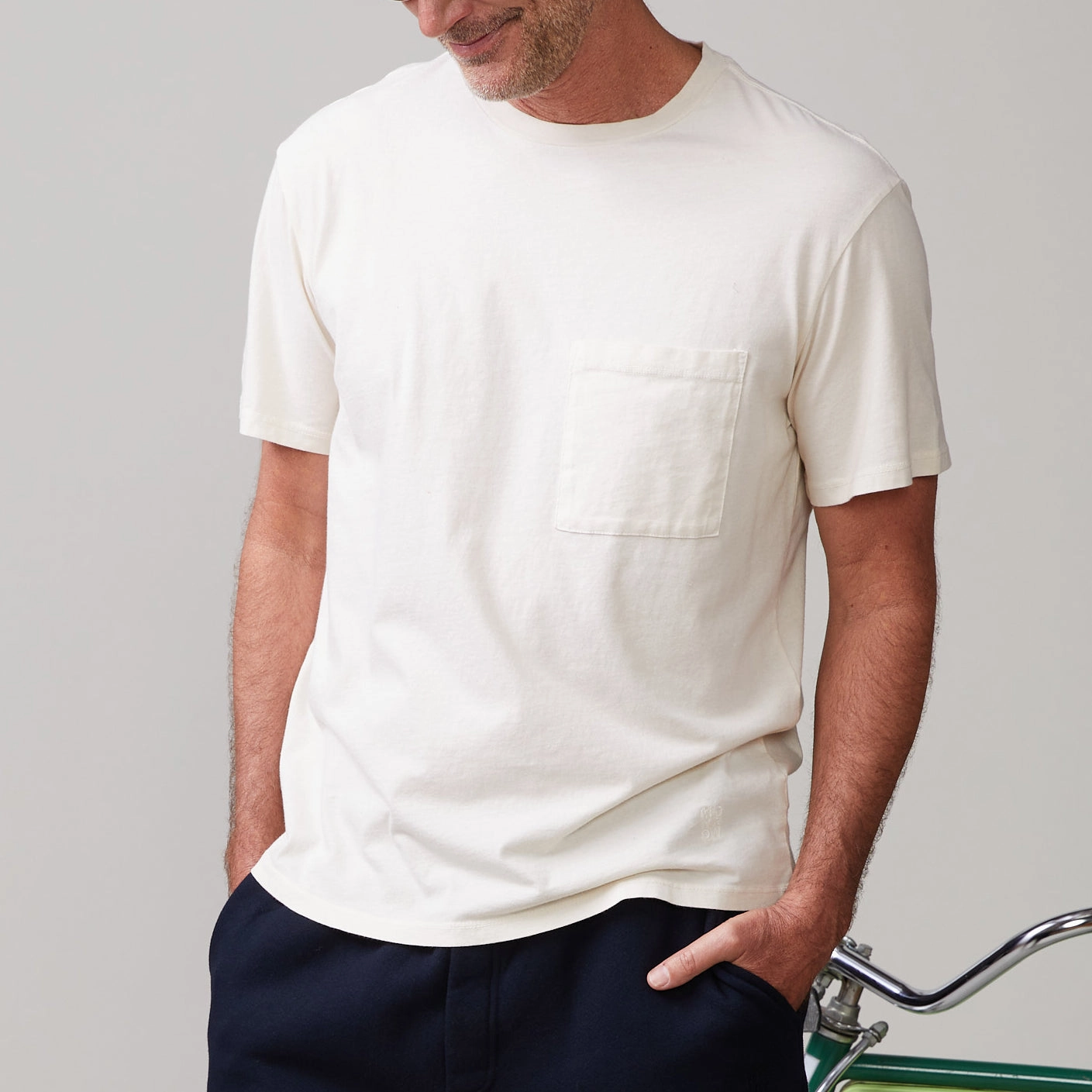 Stylish Detail Relaxed Pocket Crew