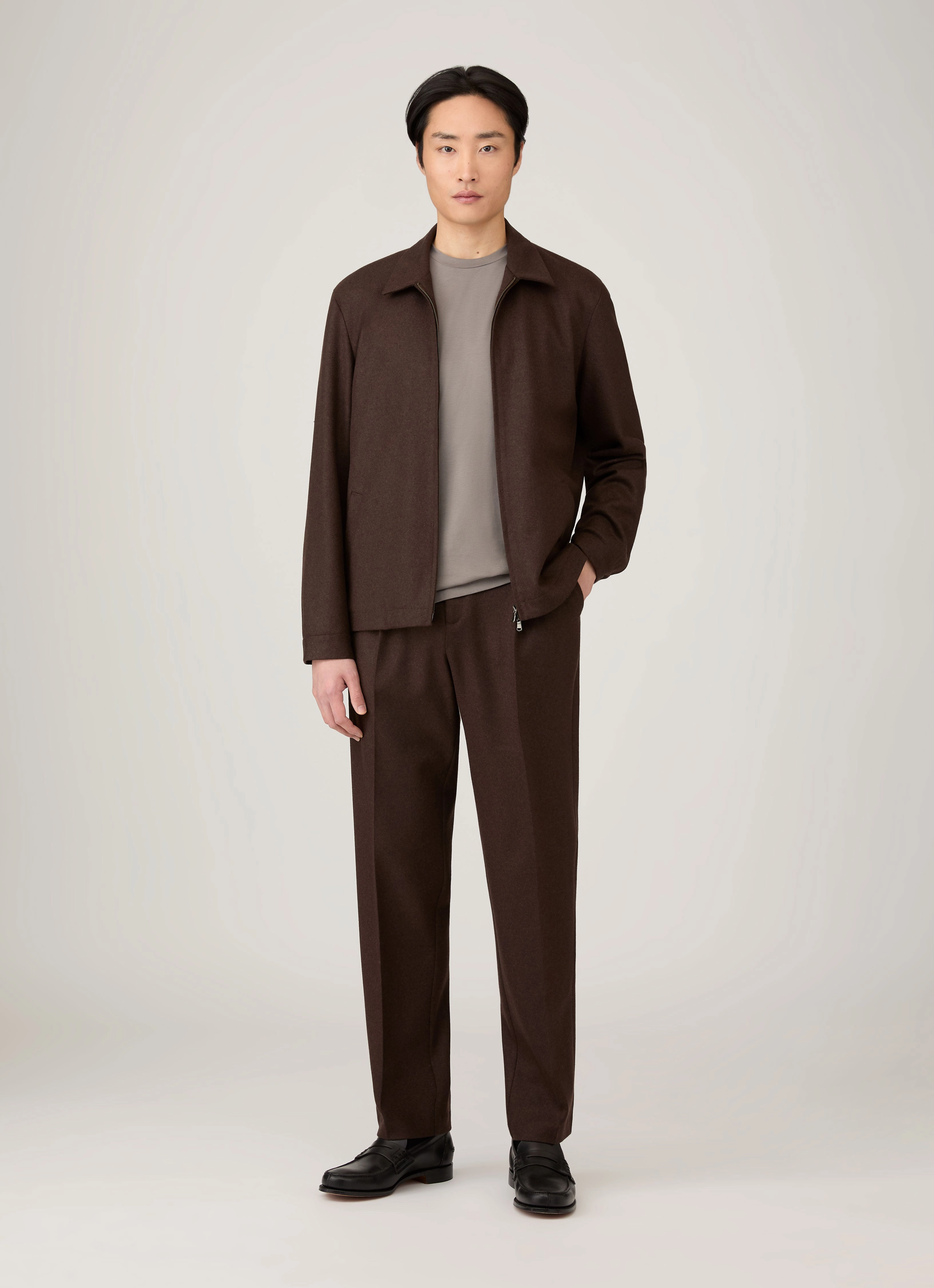 Stylish Pick Summer Men's Riviera Midweight T-shirt in Iron Grey