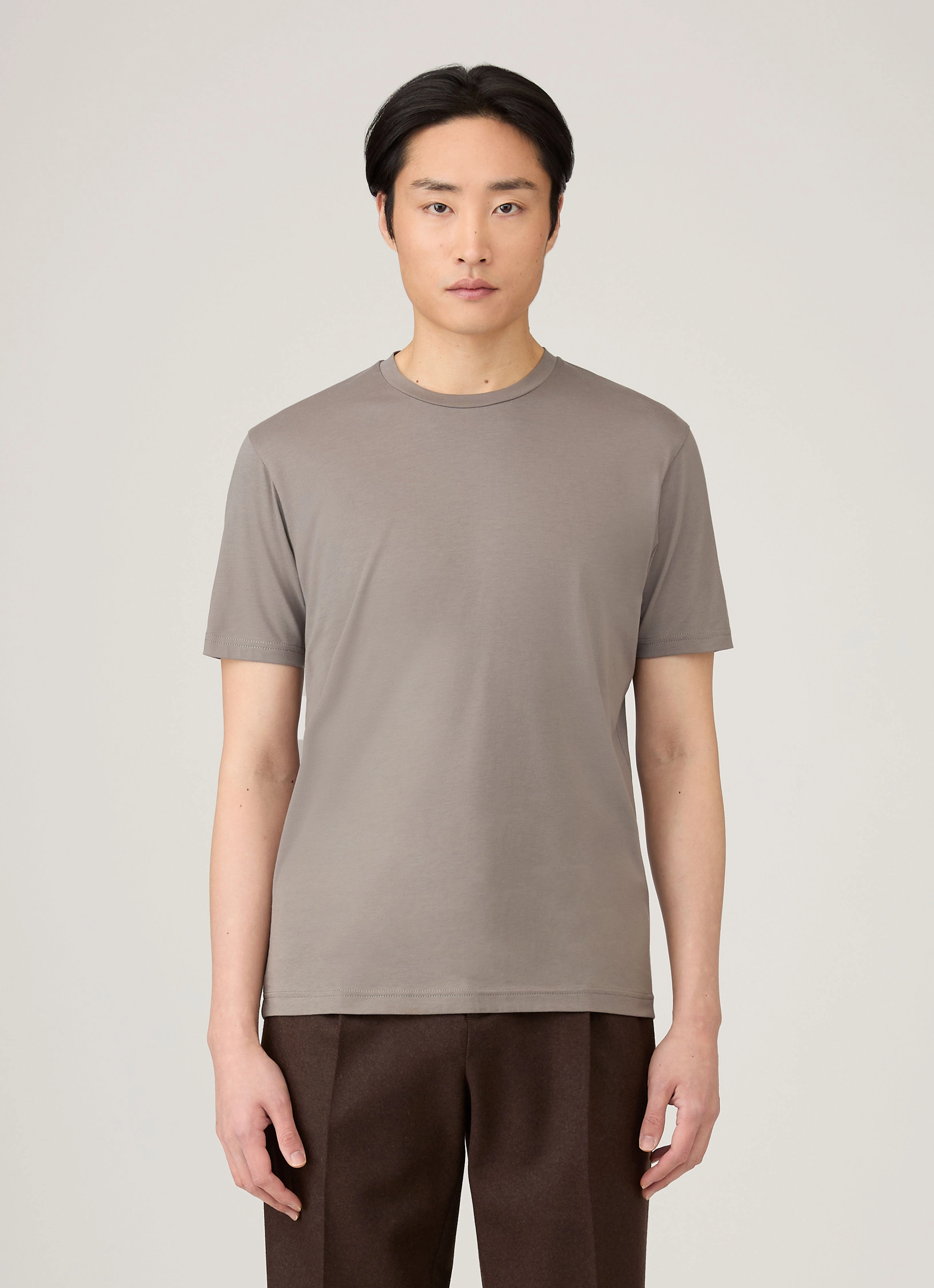 Stylish Pick Summer Men's Riviera Midweight T-shirt in Iron Grey