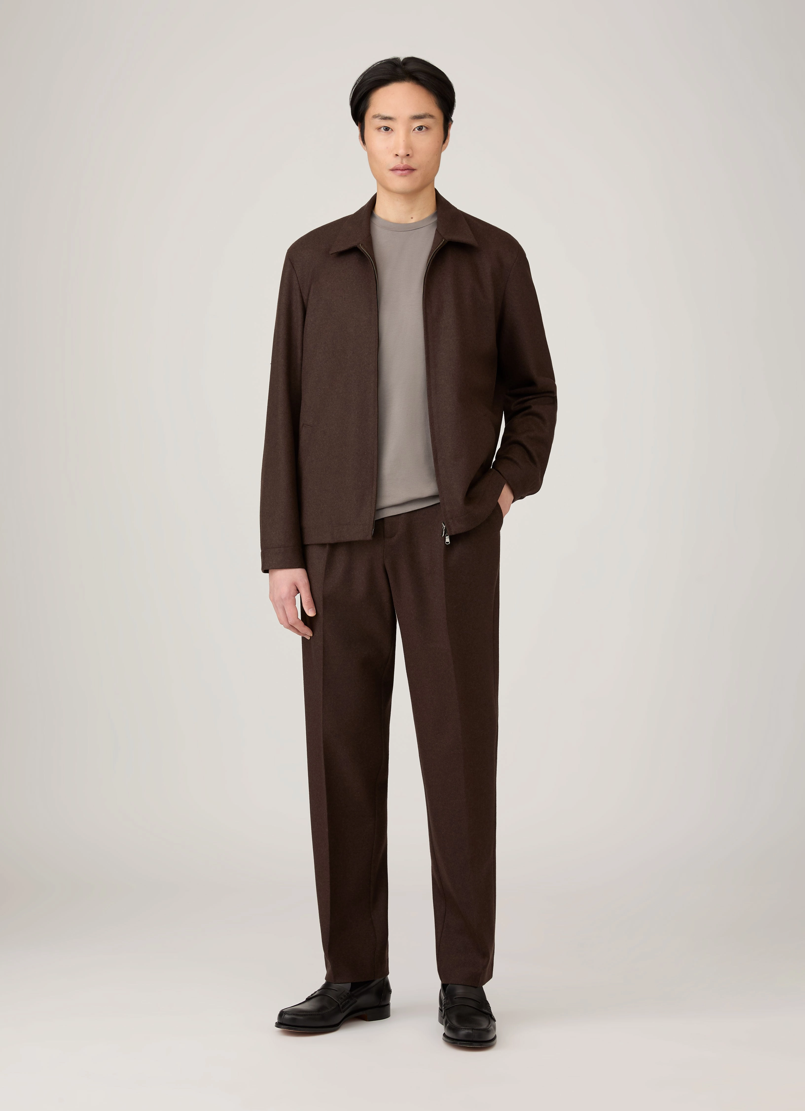 Stylish Pick Summer Men's Riviera Midweight T-shirt in Iron Grey