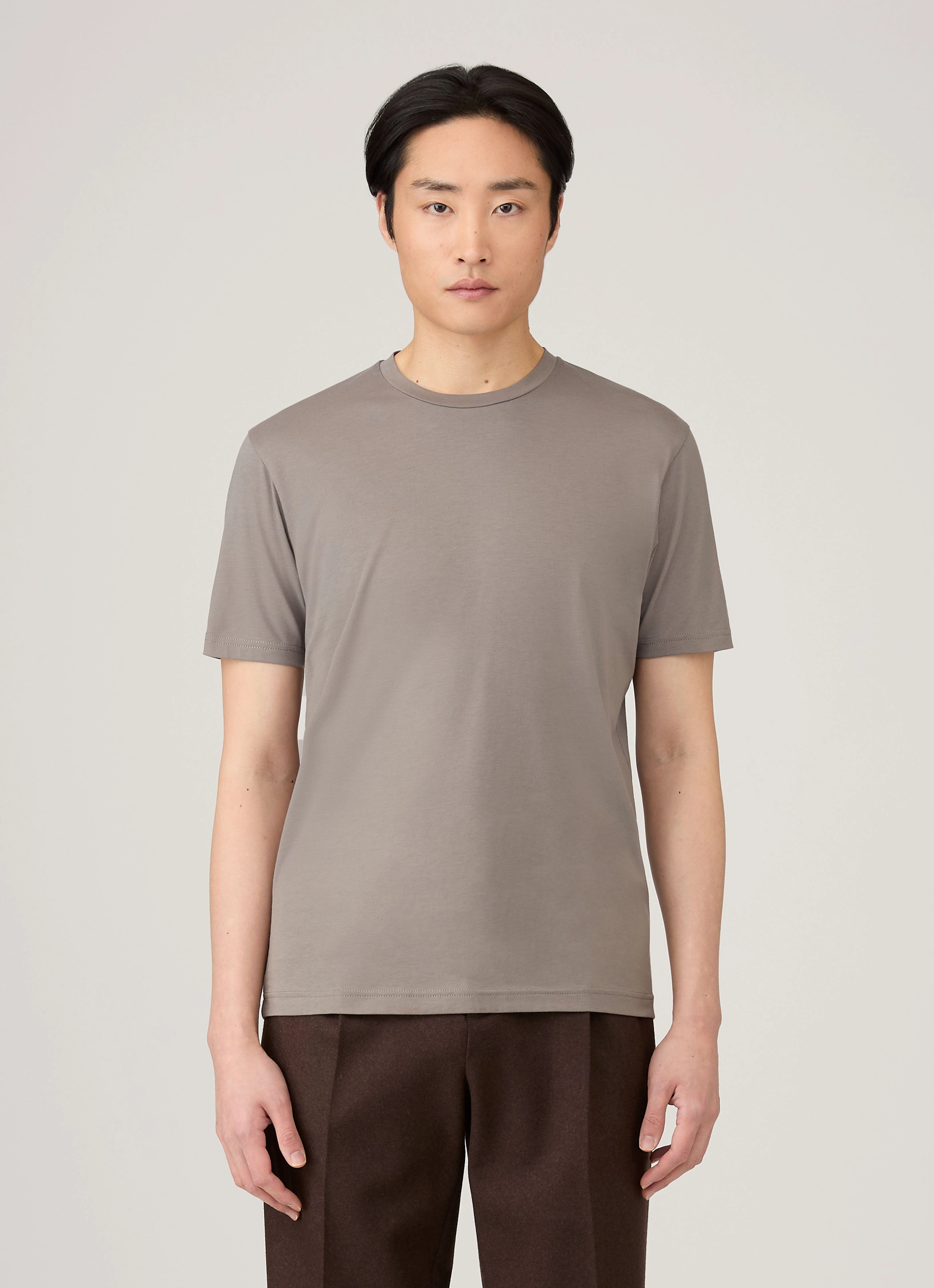 Stylish Pick Summer Men's Riviera Midweight T-shirt in Iron Grey