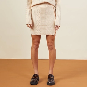 Sweater Mini Skirt Crisp Edge