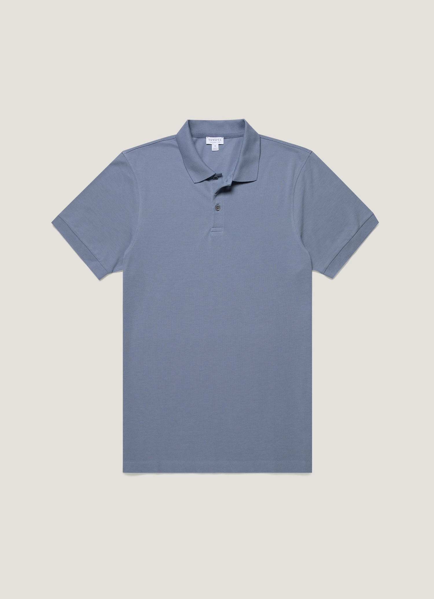 Men's Piqu?? Polo Shirt in Vintage Blue Street Ready Style Smart Trend Look