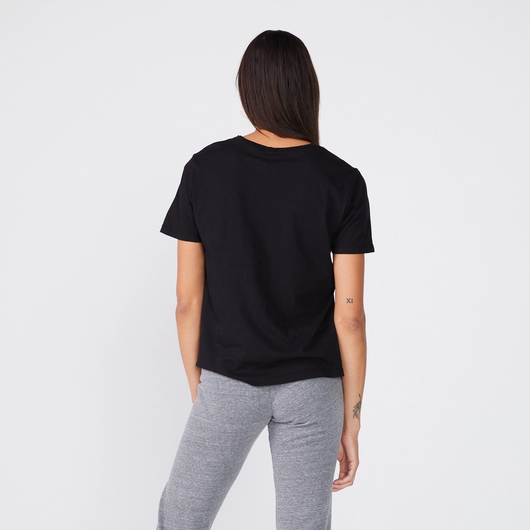 Super Fine Jersey Oversized Crew Neck Tee Sleek Comfort