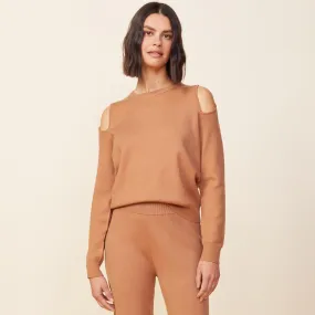 Supersoft Sweater Knit Cut Out Sweatshirt Premium Partner Elegant Traveler