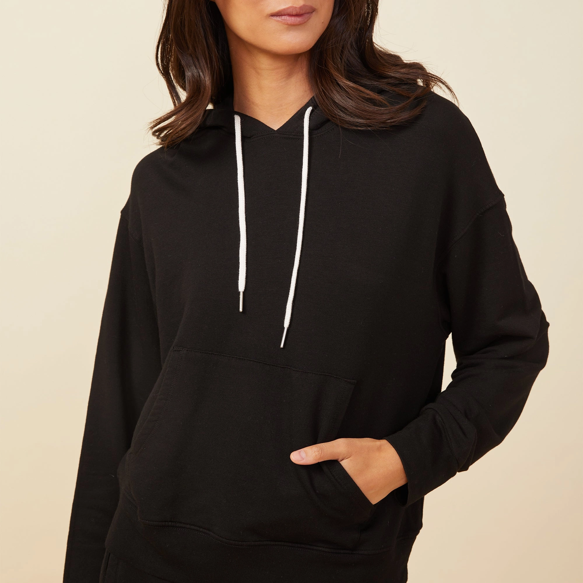 Supersoft Fleece Drawcord Hoody Versatile Edge