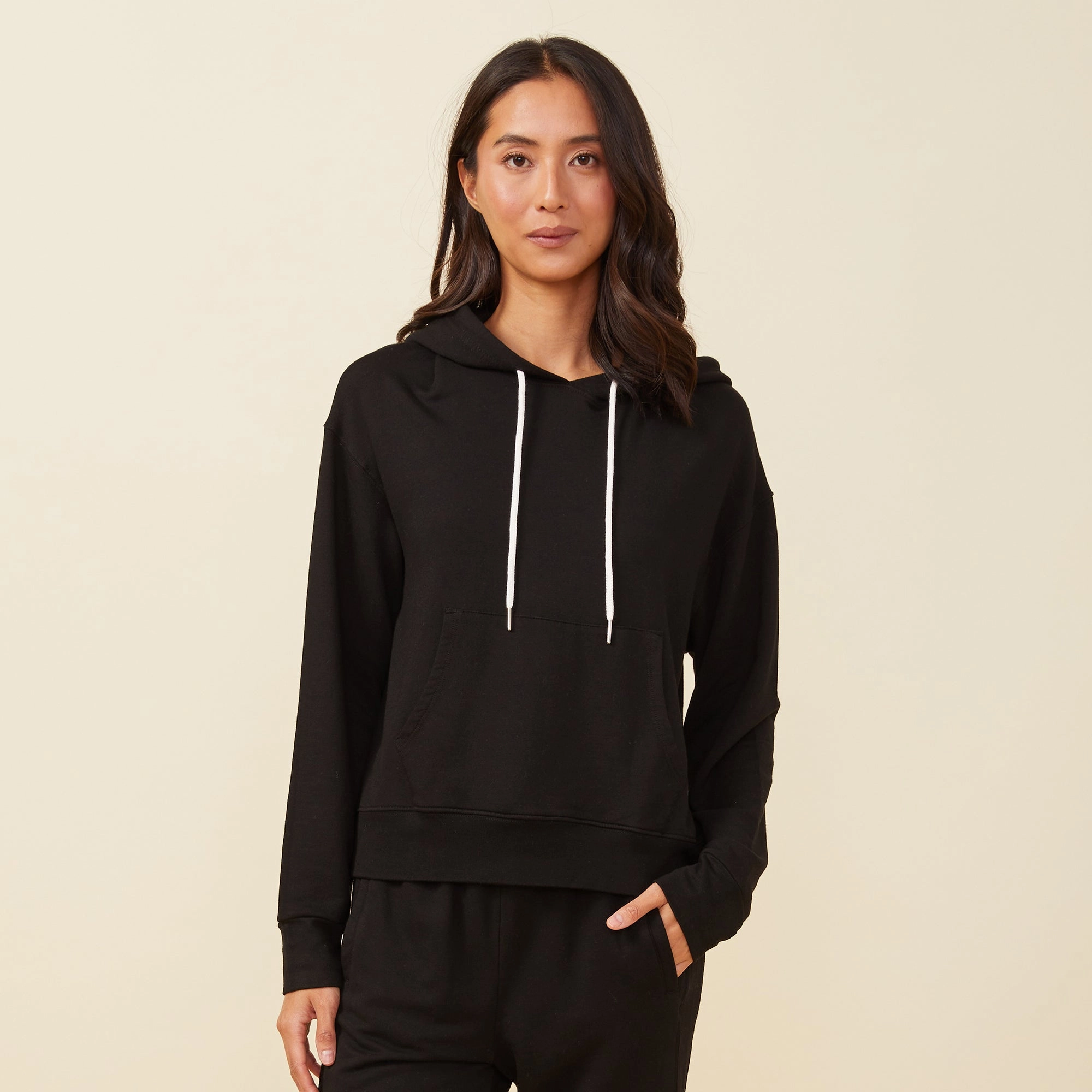 Supersoft Fleece Drawcord Hoody Versatile Edge