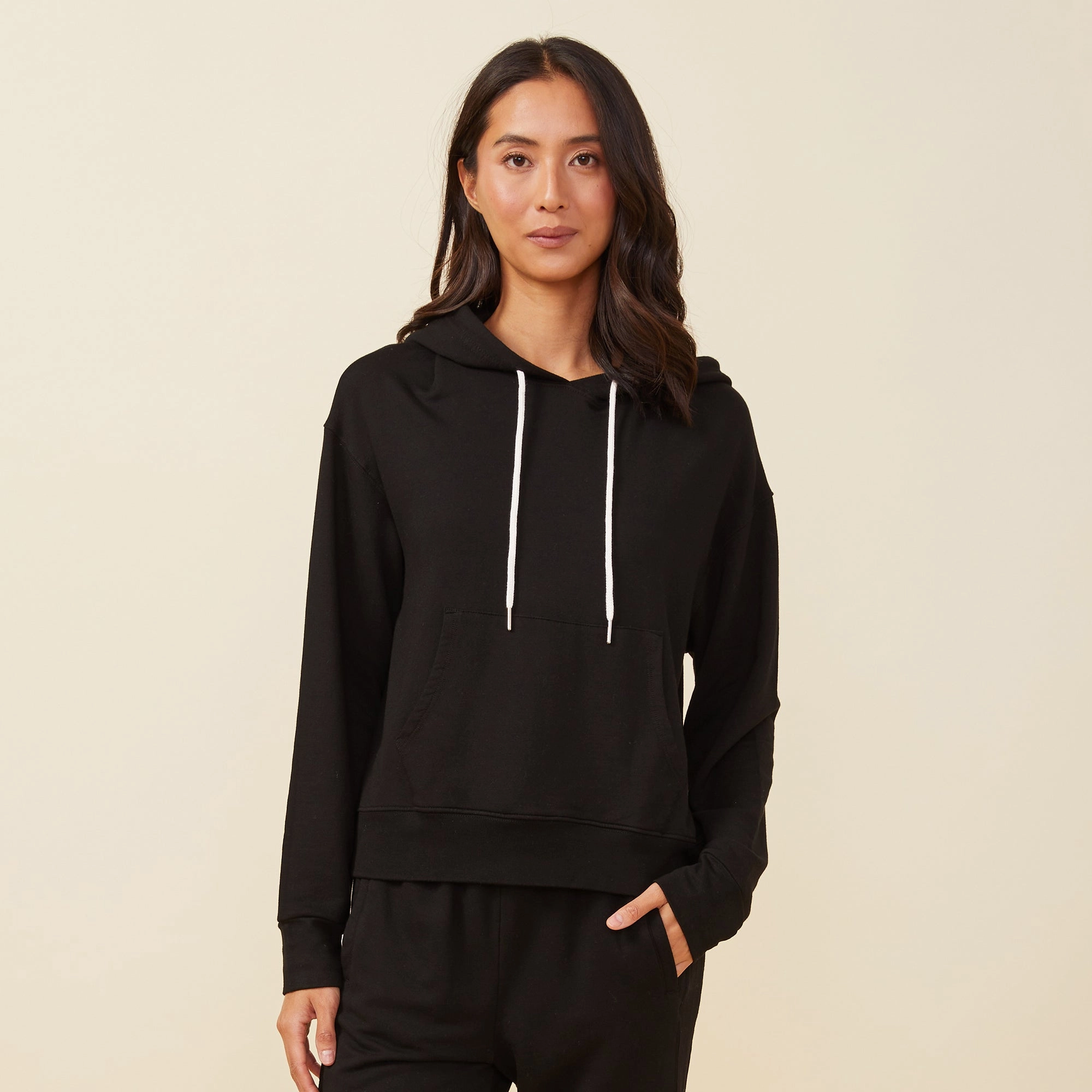 Supersoft Fleece Drawcord Hoody Versatile Edge