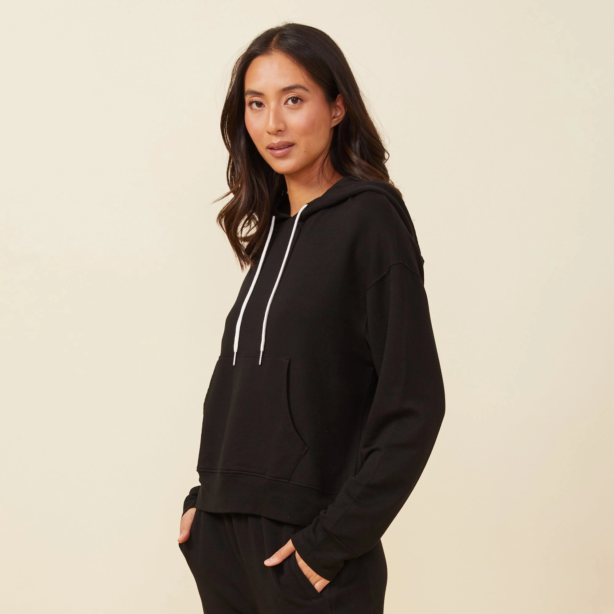 Supersoft Fleece Drawcord Hoody Versatile Edge