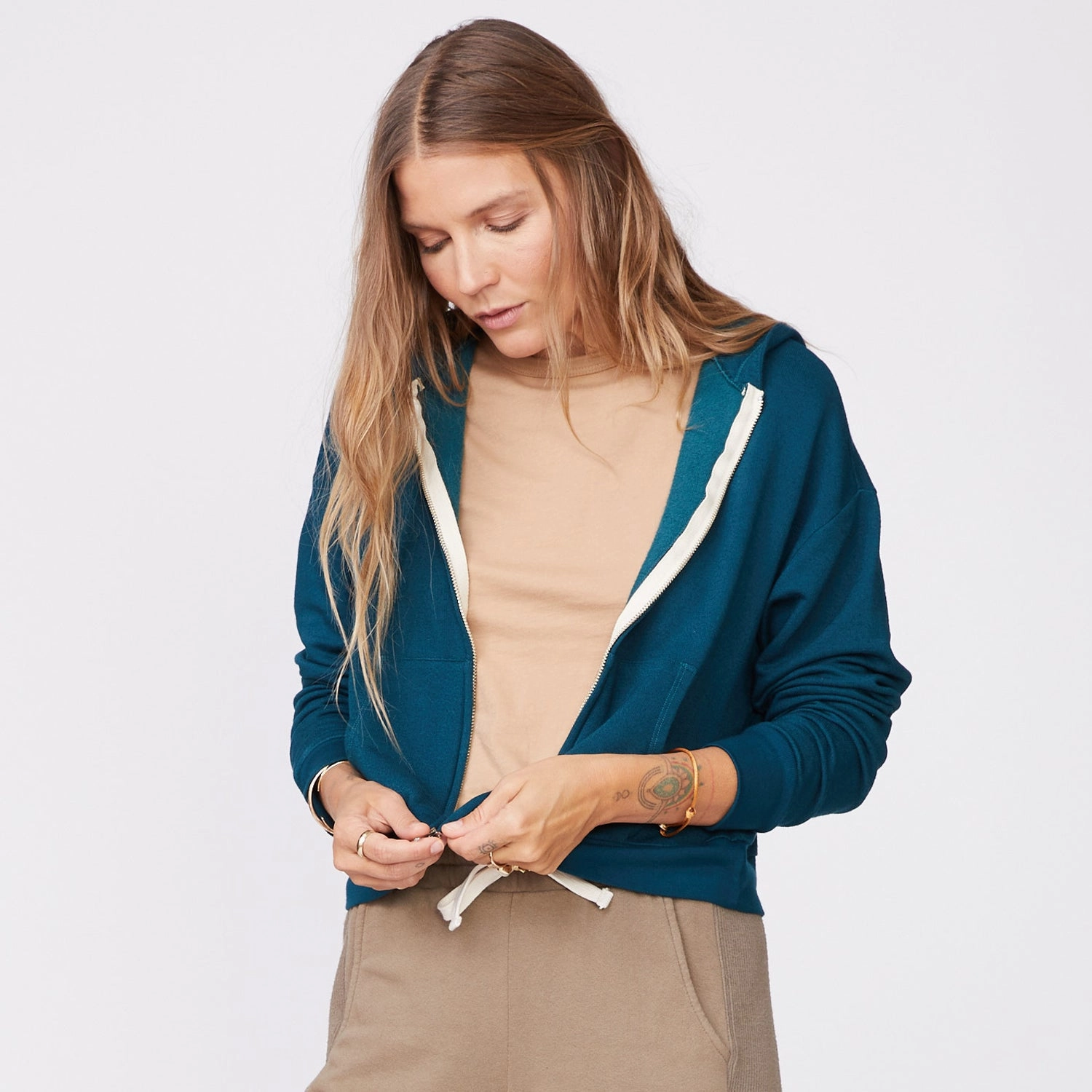 Supersoft Fleece Girlfriend Zip Up Hoody Quality Material