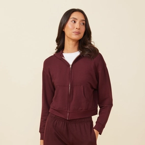 Modern Visitor Supersoft Fleece Girlfriend Zip Up Hoody