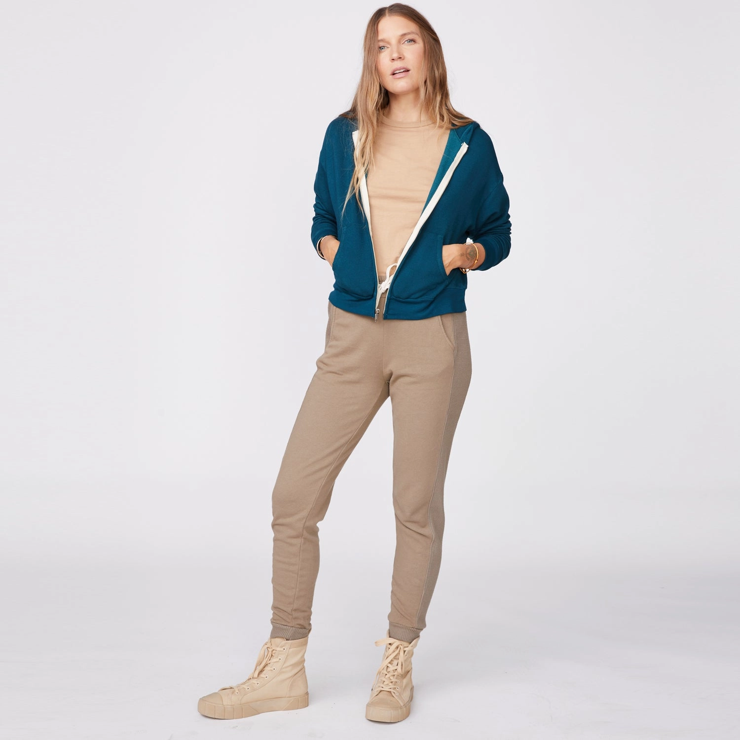 Supersoft Fleece Girlfriend Zip Up Hoody Smart Trend