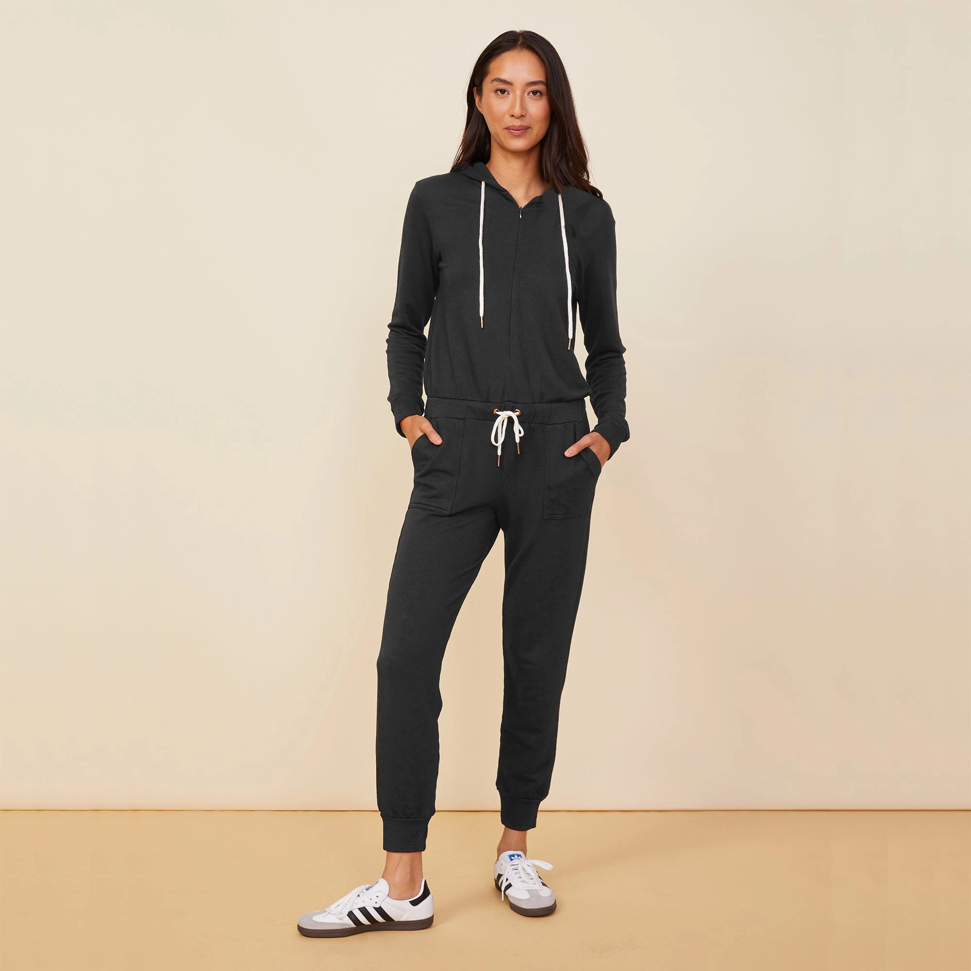 Supersoft Fleece Hooded Jumpsuit Fashionable Edge
