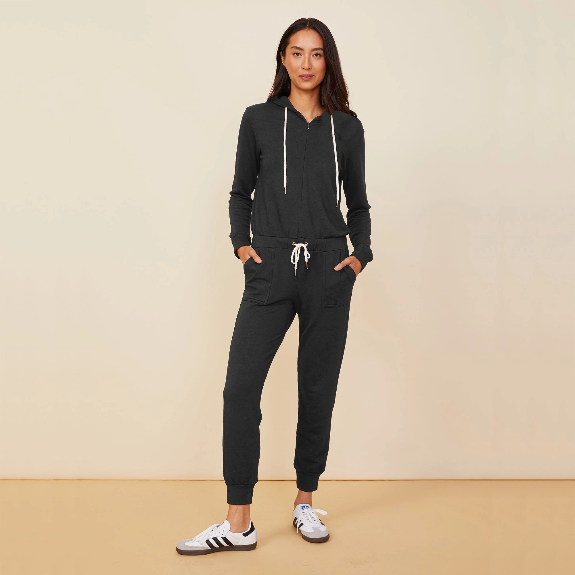 Fashion Forward Supersoft Fleece Hooded Jumpsuit