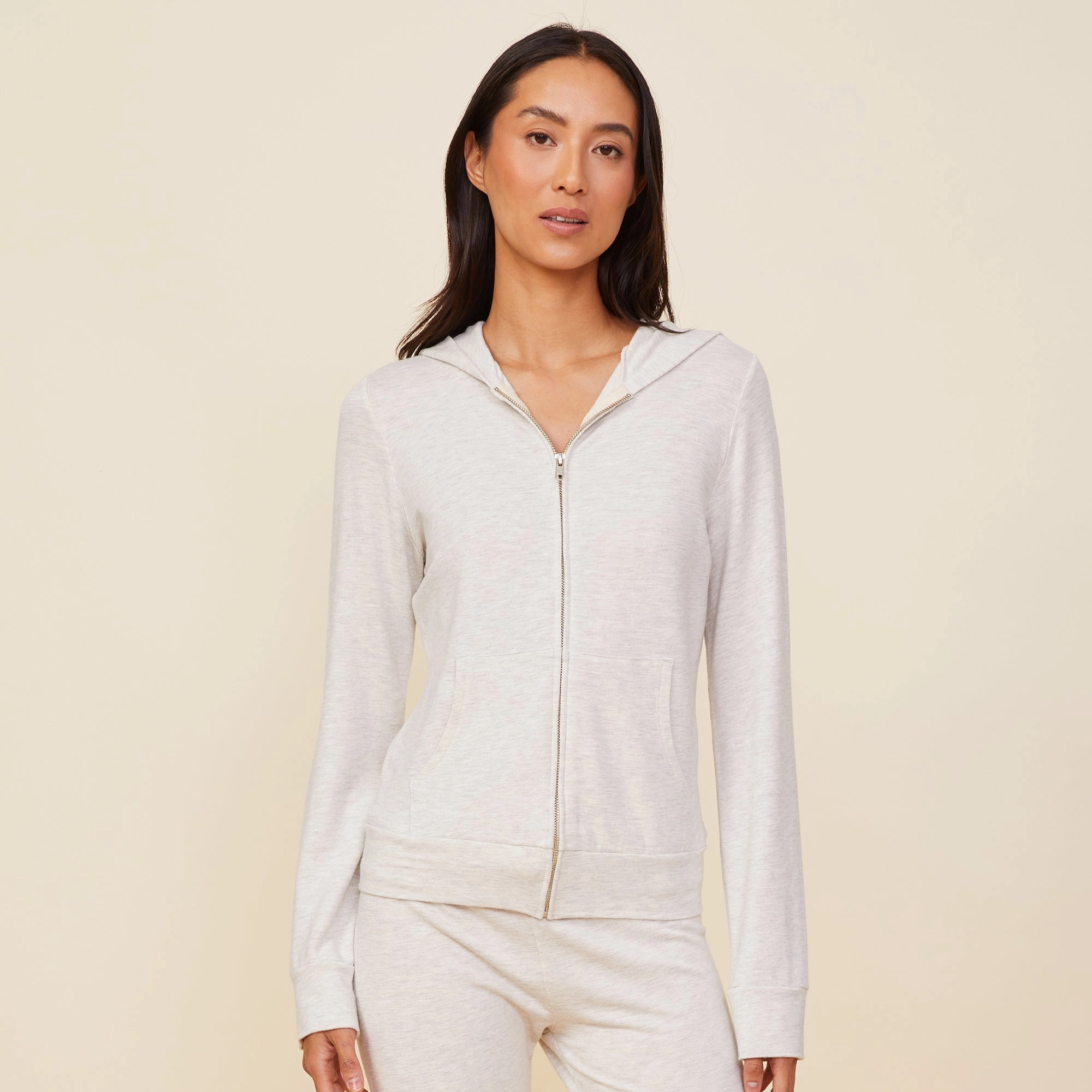 Supersoft Zip Up Hoody Elegant Cut