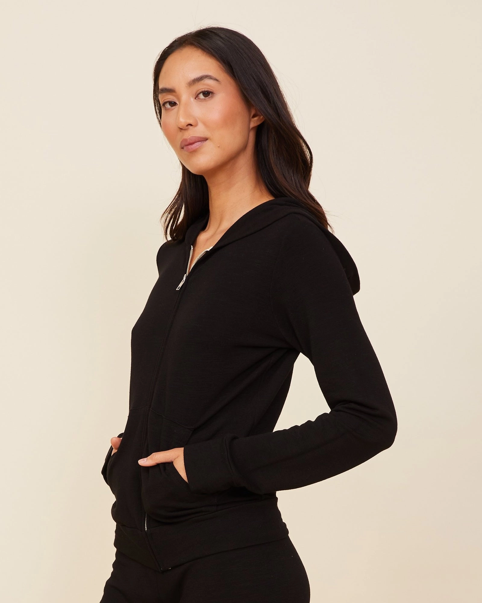 Supersoft Zip Up Hoody Sleek Outerwear