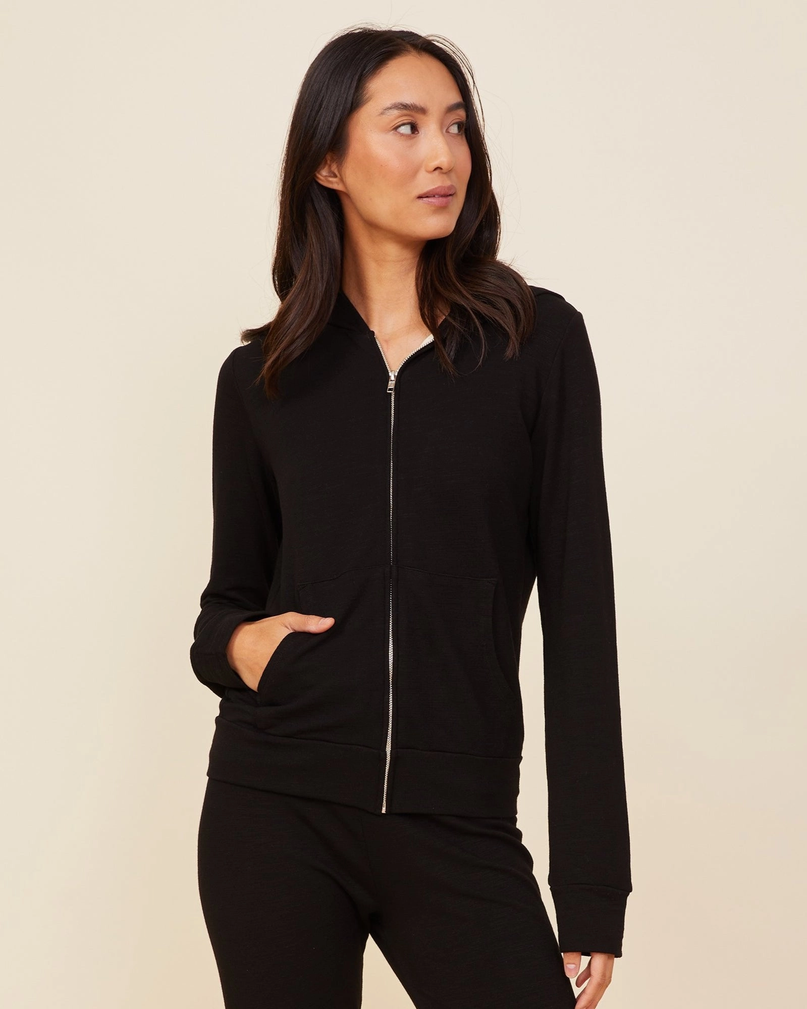 Supersoft Zip Up Hoody Sleek Outerwear