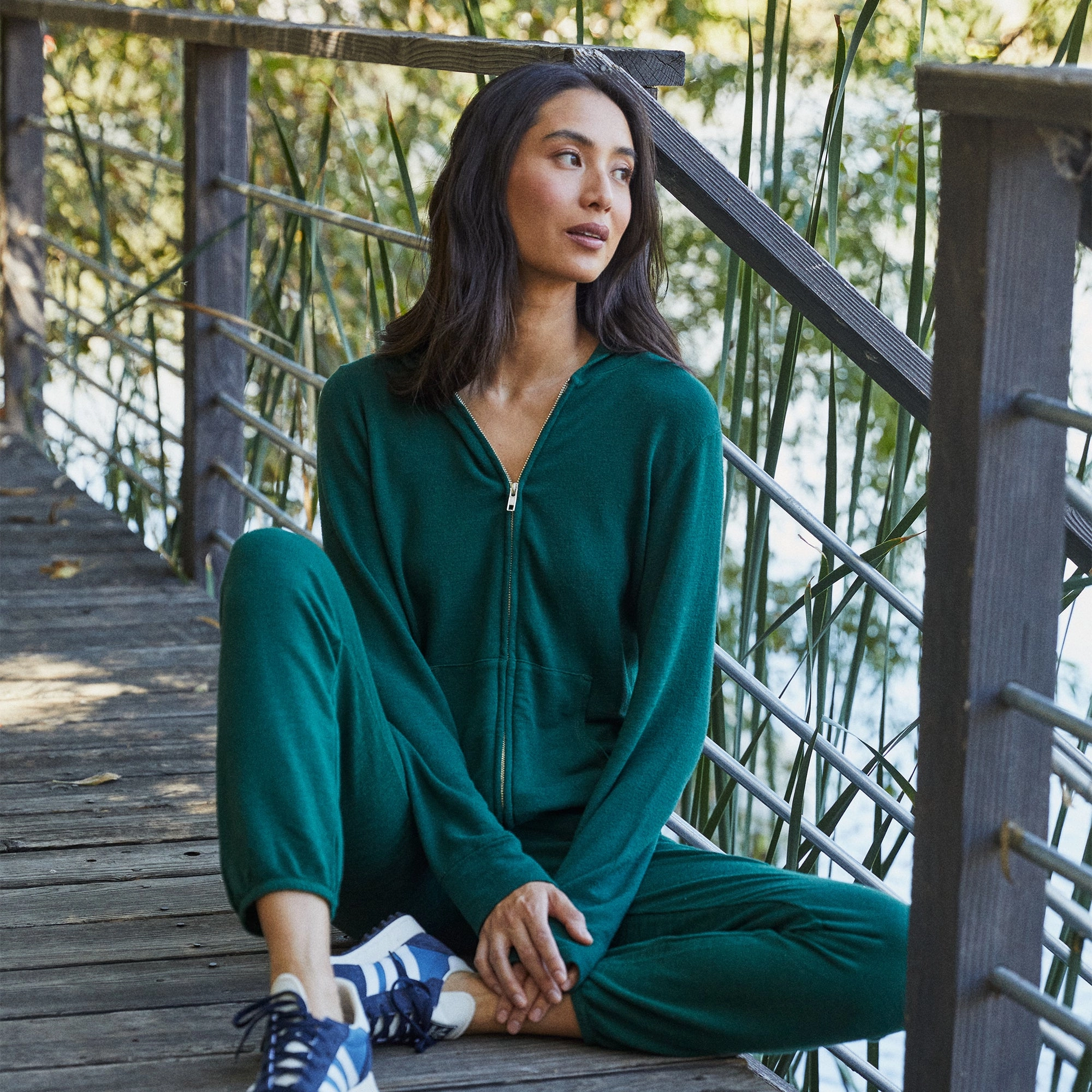 Button Cuffs Supersoft Zip Up Hoody